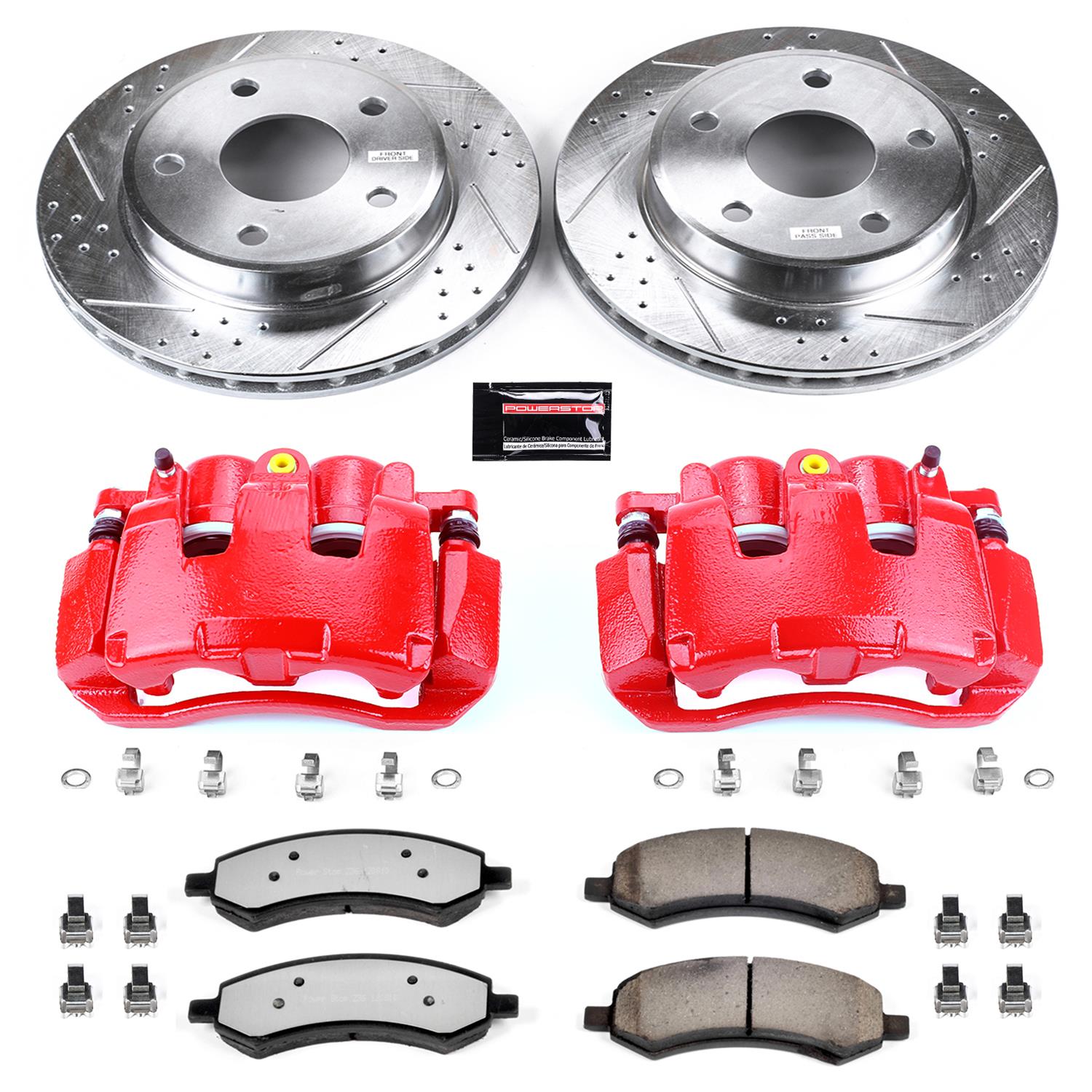 Power Stop 2011 Ram Dakota Front Z36 Truck & Tow Kit w/Cals (1x psbK2193-36, 1x psbS5054) thumbnail 5