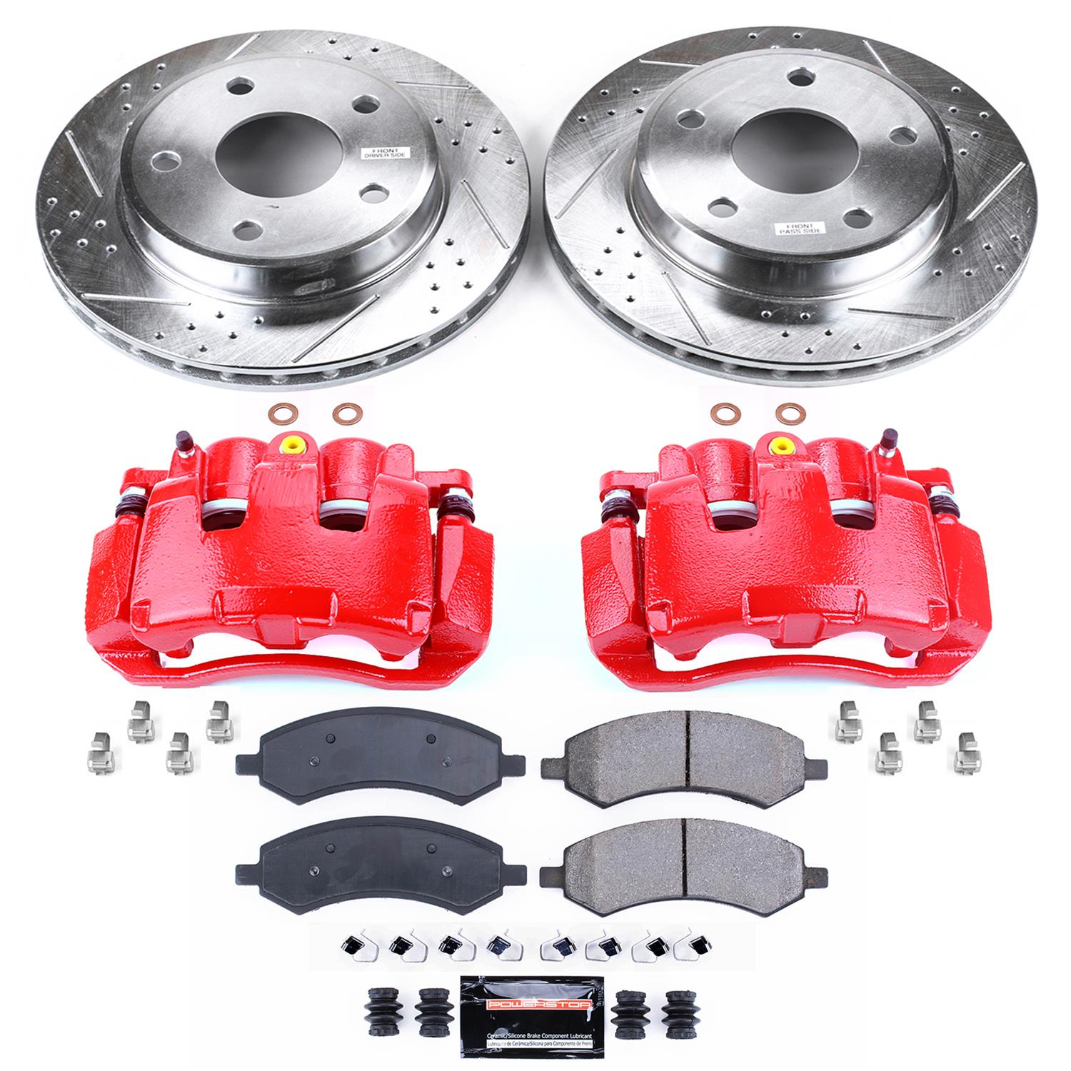 Power Stop 09-10 Dodge Dakota Front Z23 Evolution Sport Brake Kit w/Calipers (1x psbK2193, 1x psbS5054) thumbnail 4
