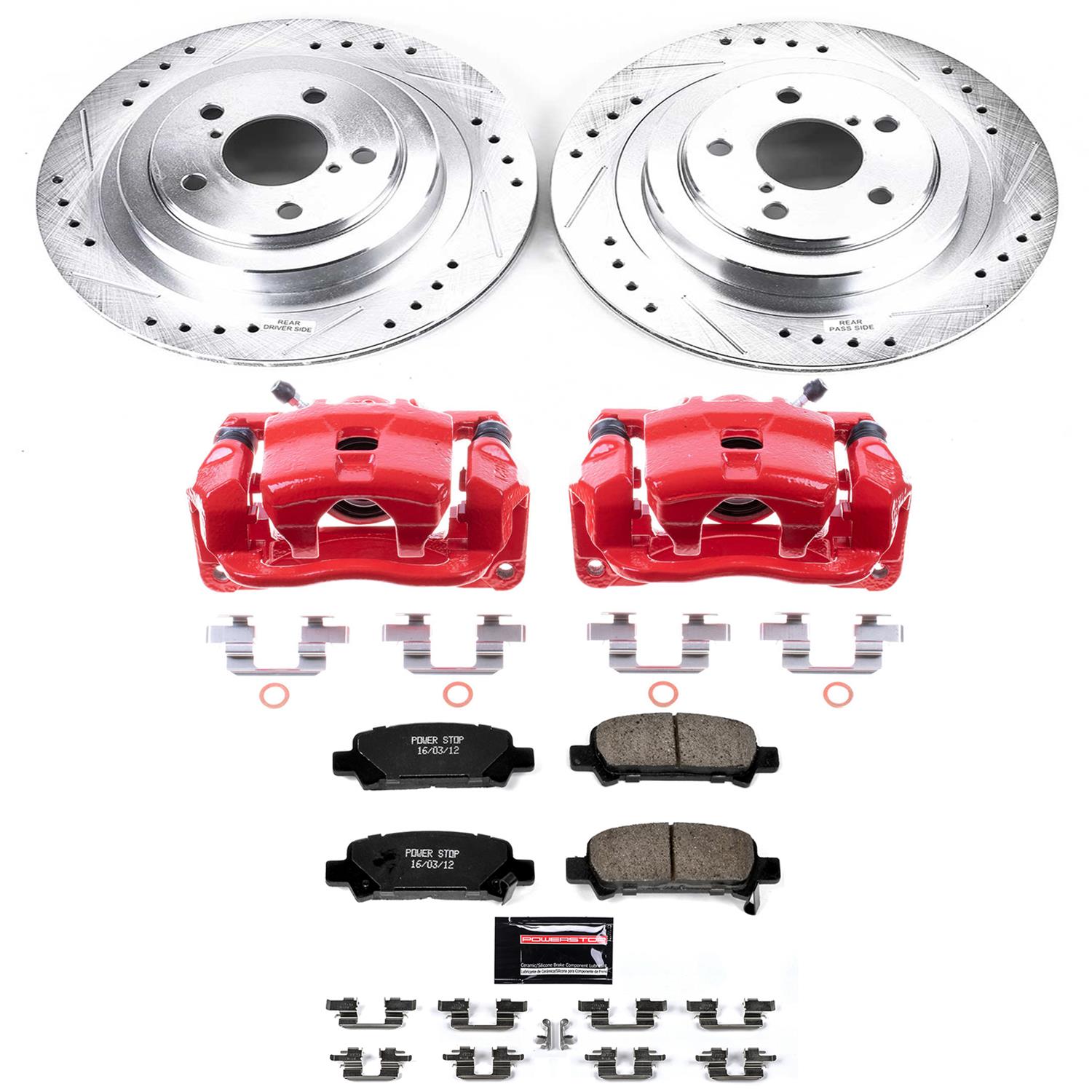 Power Stop 05-09 Subaru Legacy Rear Z23 Evolution Sport Brake Kit w/Calipers (1x psbK219, 1x psbS3104) thumbnail 5