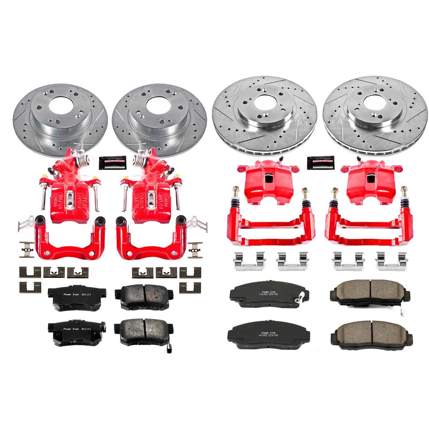 Power Stop 04-08 Acura TSX Front & Rear Z23 Evolution Sport Brake Kit w/Calipers (1x psbK2292, 1x psbS2584, 1x psbS2068, 1x psbK2391) thumbnail 7