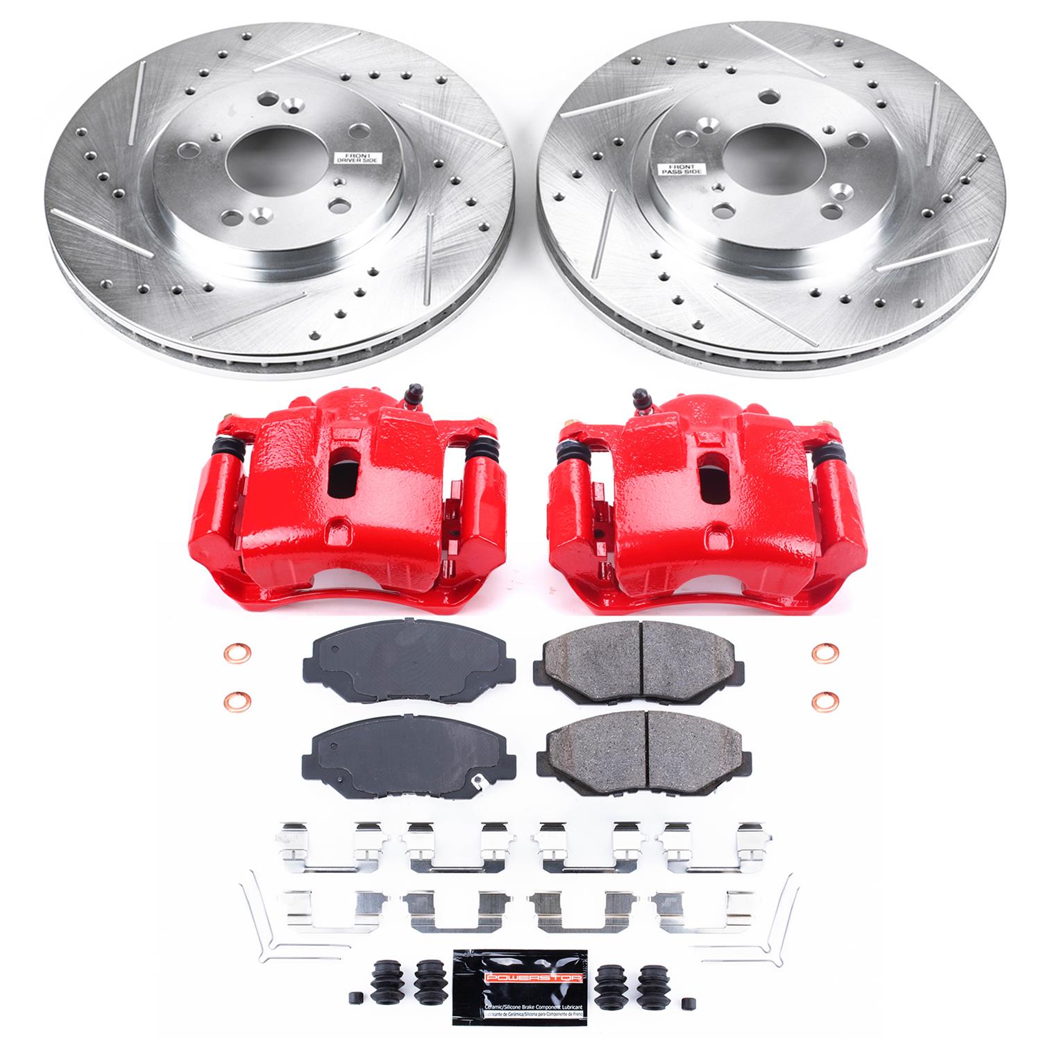Power Stop 03-08 Honda Pilot Front Z23 Evolution Sport Brake Kit w/Calipers (1x psbK2302, 1x psbS2670) thumbnail 5