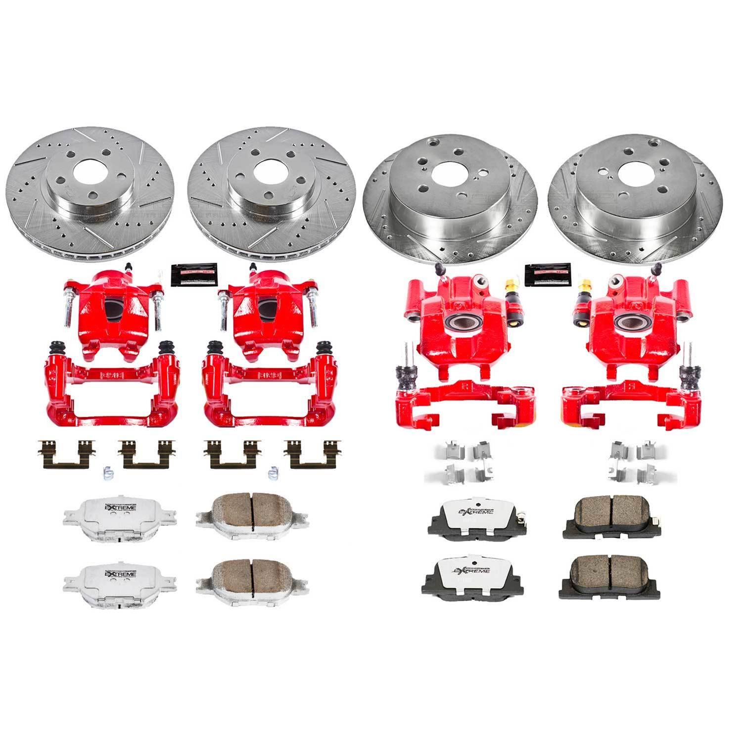 Power Stop 05-10 Scion tC Front & Rear Z26 Street Warrior Brake Kit w/Calipers (1x psbKC2313-26, 1x psbKC2319-26) thumbnail 3