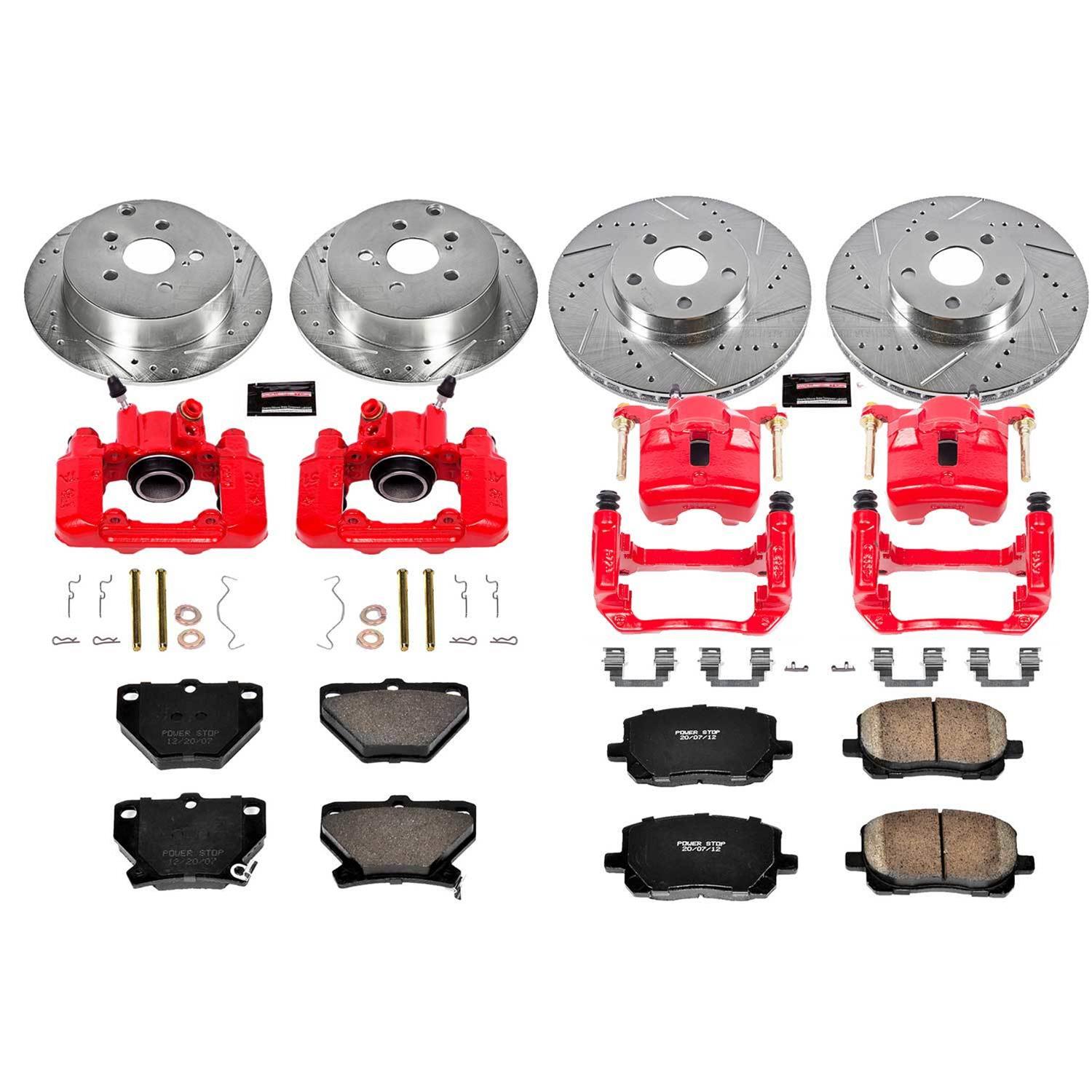 Power Stop 03-06 Pontiac Vibe Front & Rear Z23 Evolution Sport Brake Kit w/Calipers (1x psbK2318, 1x psbS2698, 1x psbS2612, 1x psbK2316) thumbnail 7