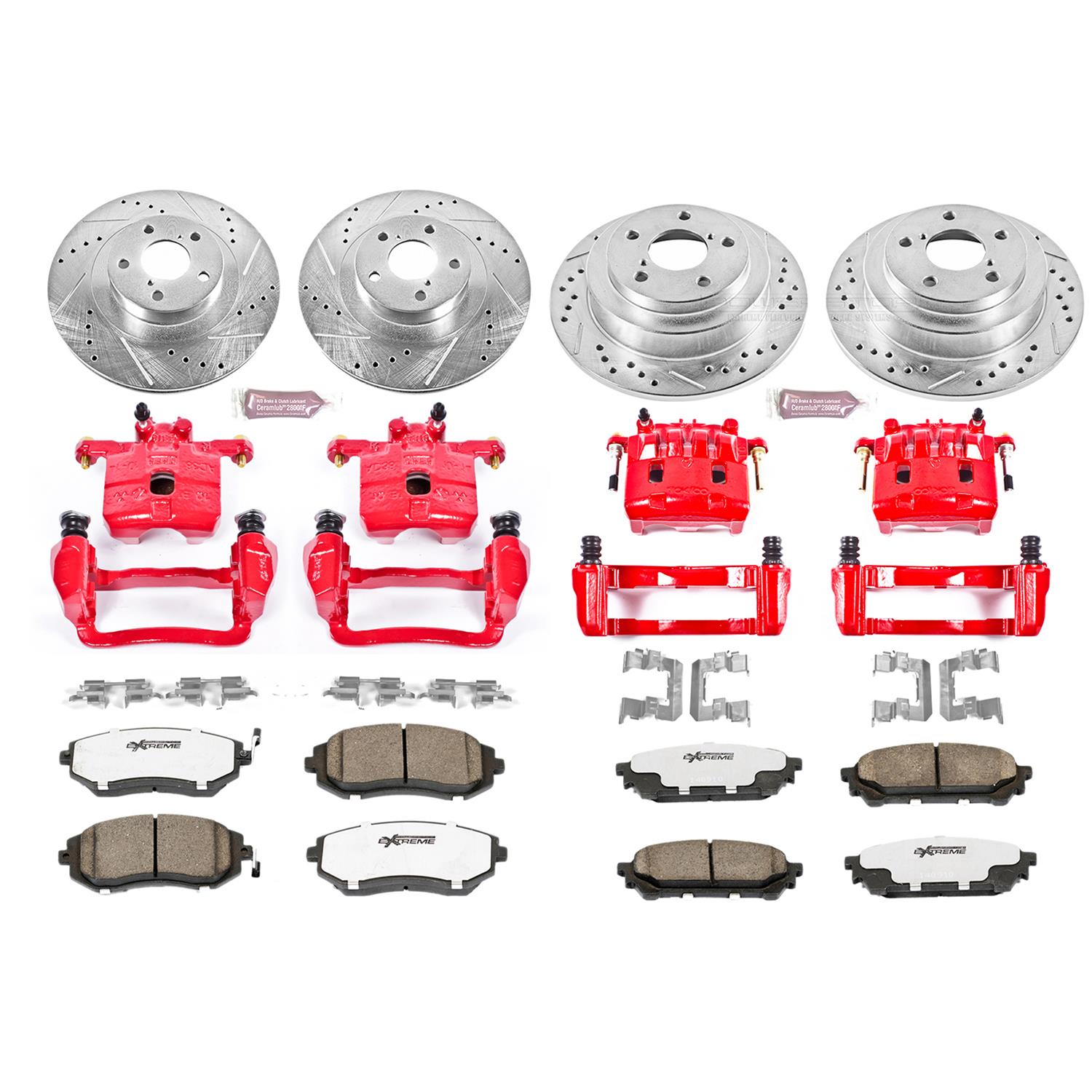 Power Stop KC237626 Power Stop Z26 Street Warrior Brake Upgrade Kits