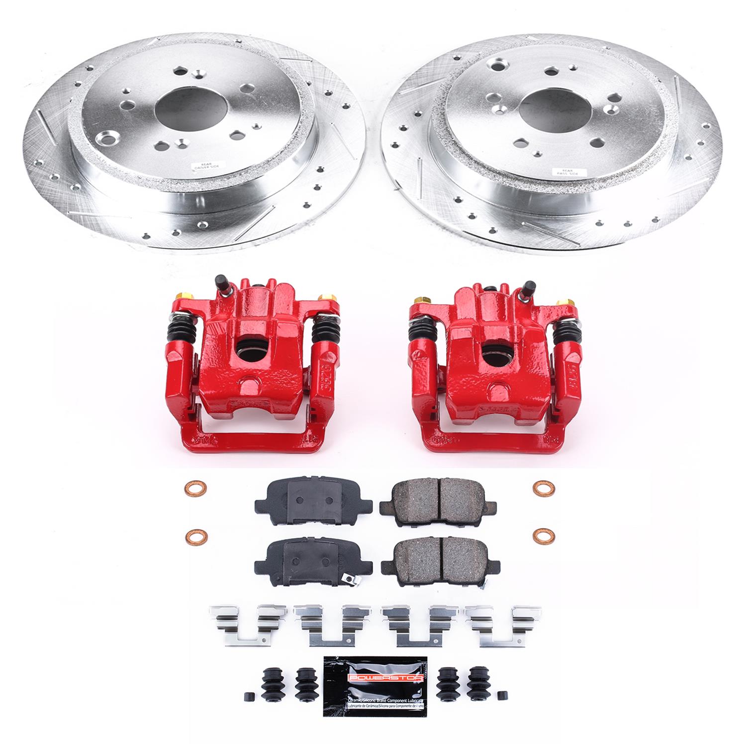 Power Stop 01-06 Acura MDX Rear Z23 Evolution Sport Brake Kit w/Calipers (1x psbS2674, 1x psbK2382) thumbnail 7