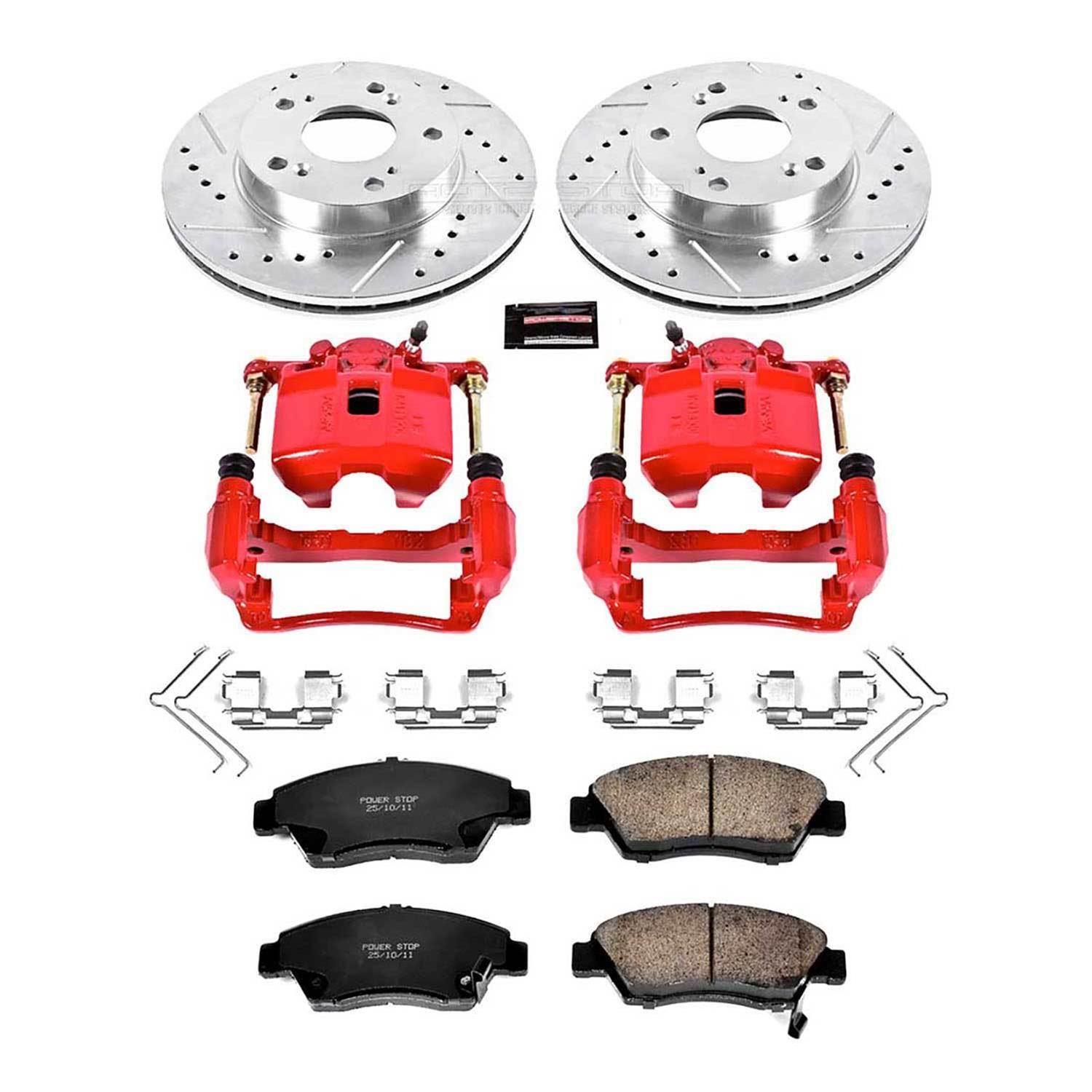 Power Stop 06-11 Honda Civic Front Z23 Evolution Sport Brake Kit w/Calipers (1x psbK2389, 1x psbS2796) thumbnail 3