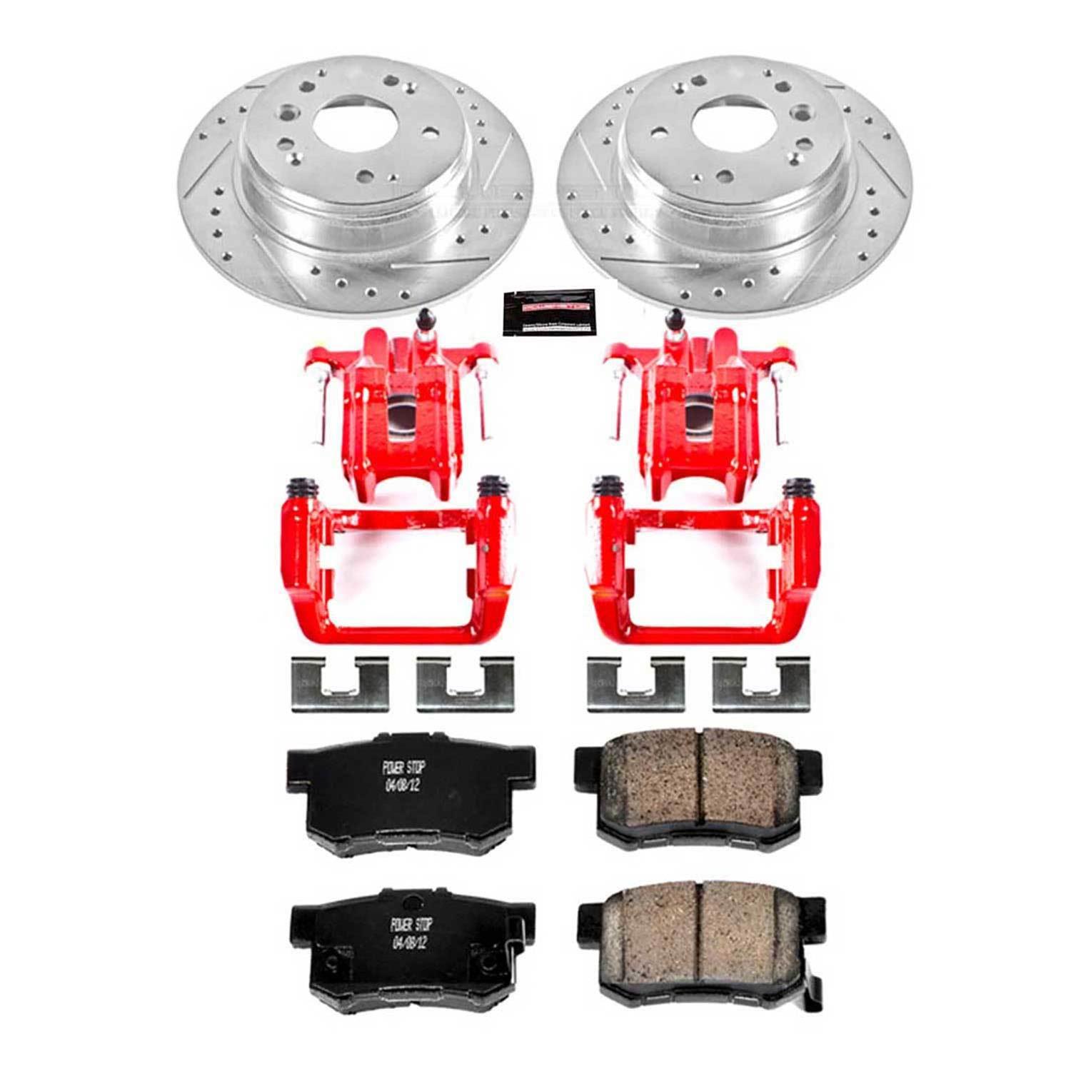 PowerStop Rear Z23 Evolution Sport Brake Kit w/ Calipers | Infiniti FX35 (2003–2008) (KC2427B) main image 1