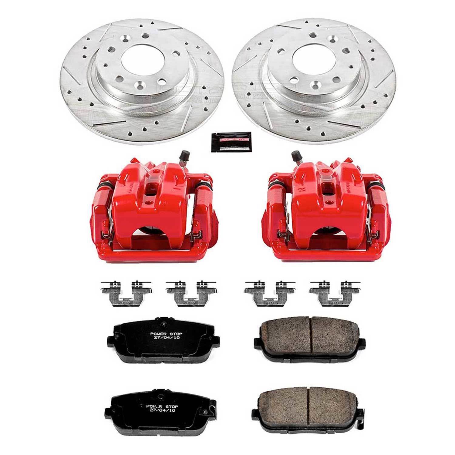 Power Stop 06-15 Mazda MX-5 Miata Rear Z23 Evolution Sport Brake Kit w/Calipers (1x psbK2451, 1x psbS3322) thumbnail 2