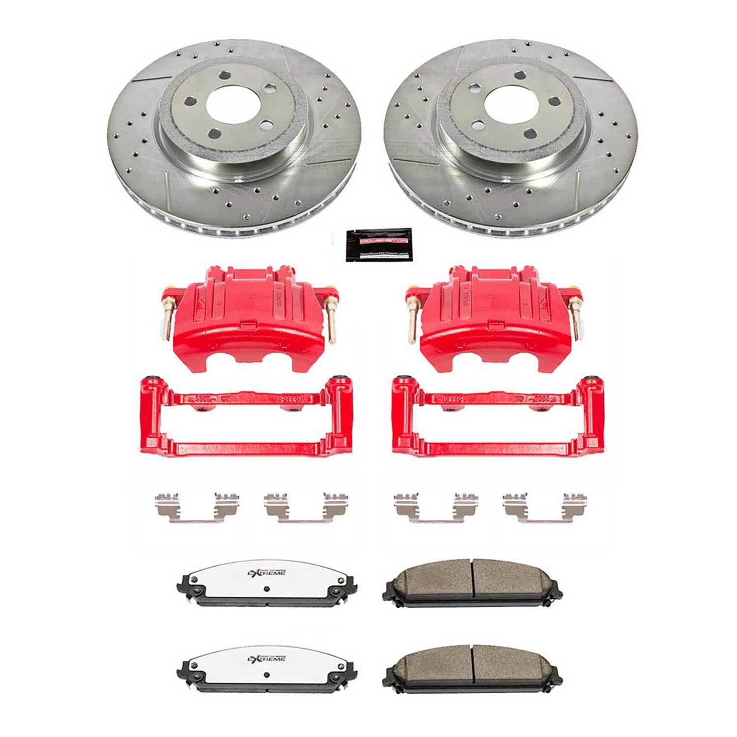 Power Stop KC2560-26 Power Stop Z26 Street Warrior Brake Upgrade Kits ...