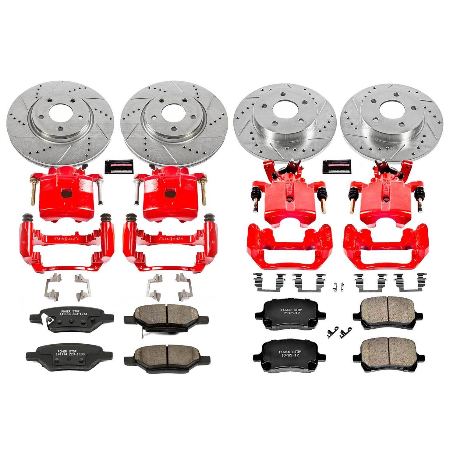 Power Stop 2007 Chevrolet Cobalt Front & Rear Z23 Evolution Sport Brake Kit w/Calipers (1x psbS4892, 1x psbK1616, 1x psbK1614, 1x psbS4906) thumbnail 7