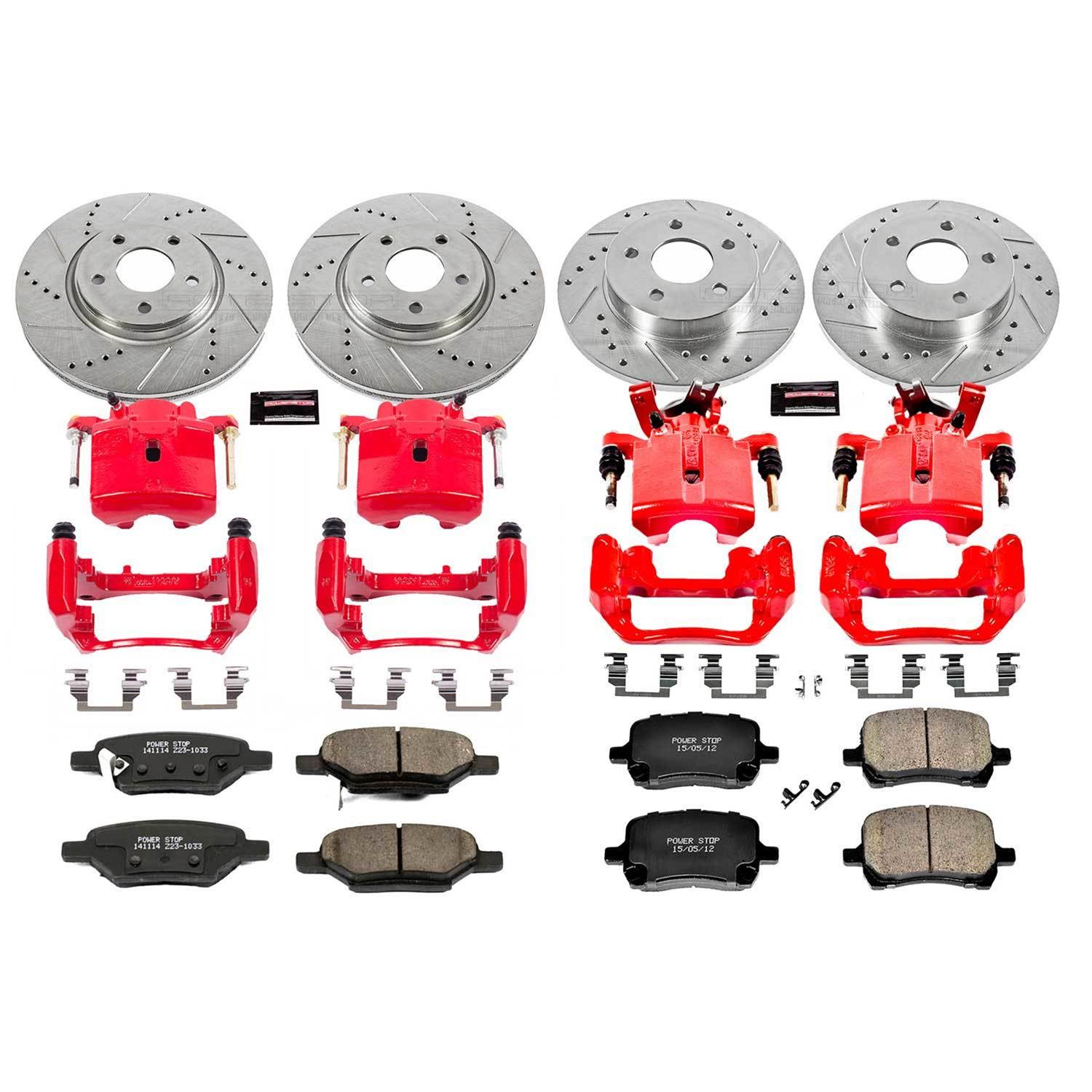 Power Stop 09-12 Chevrolet Malibu Front & Rear Z23 Evolution Sport Brake Kit w/Calipers (1x psbS4892, 1x psbK1616, 1x psbK1614, 1x psbS4910A) thumbnail 7