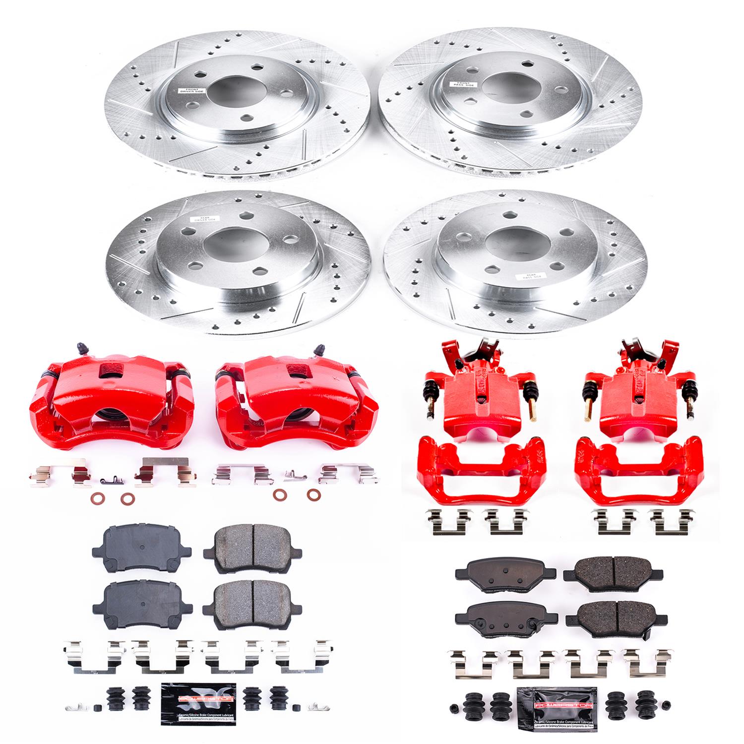 Power Stop 09-10 Pontiac G5 Front & Rear Z23 Evolution Sport Brake Kit w/Calipers (1x psbS4892, 1x psbK1616, 1x psbK1614, 1x psbS4880A) thumbnail 5