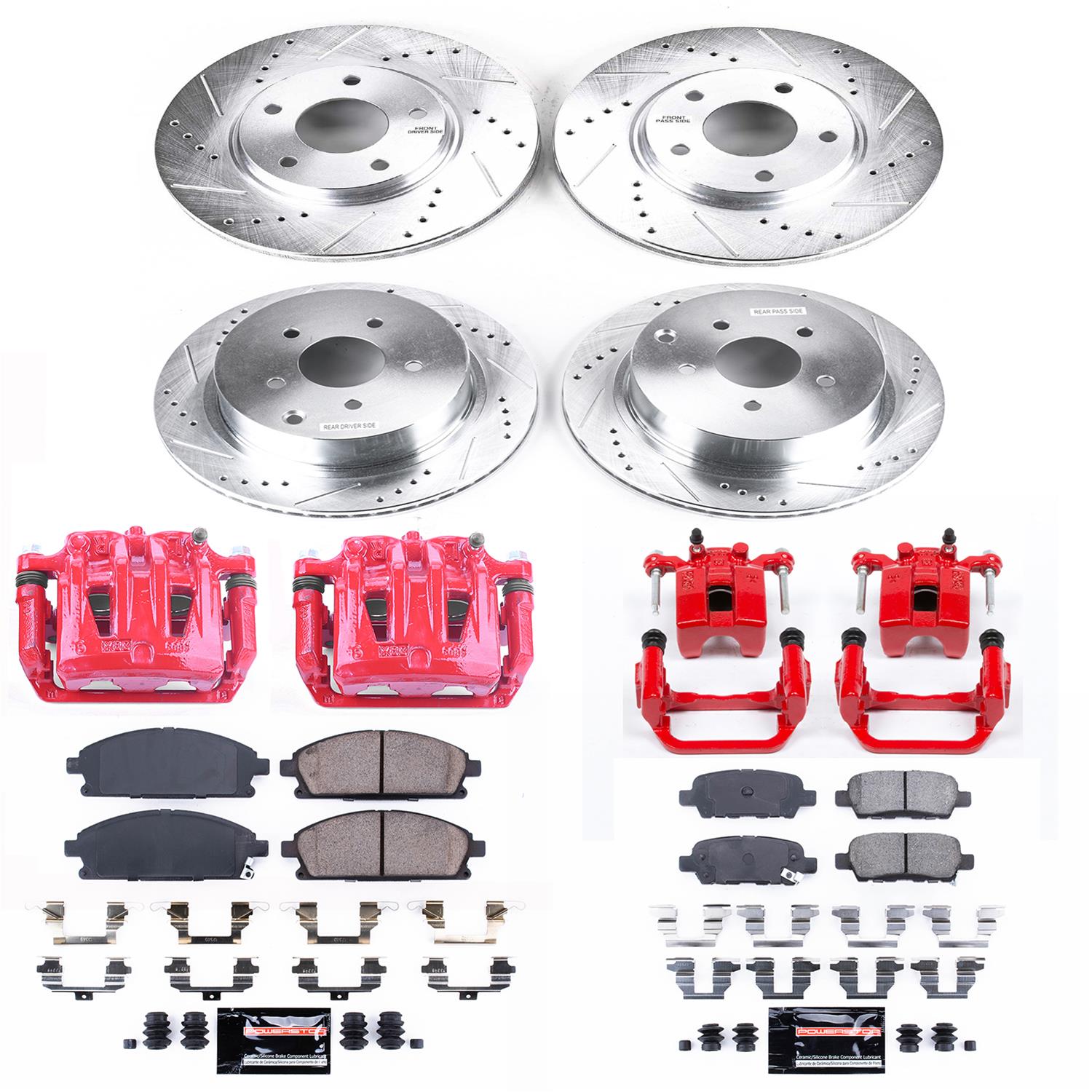 Power Stop 04-09 Nissan Quest Front & Rear Z23 Evolution Sport Brake Kit w/Calipers (1x psbS2792, 1x psbK150, 1x psbK2427, 1x psbS3106) thumbnail 4
