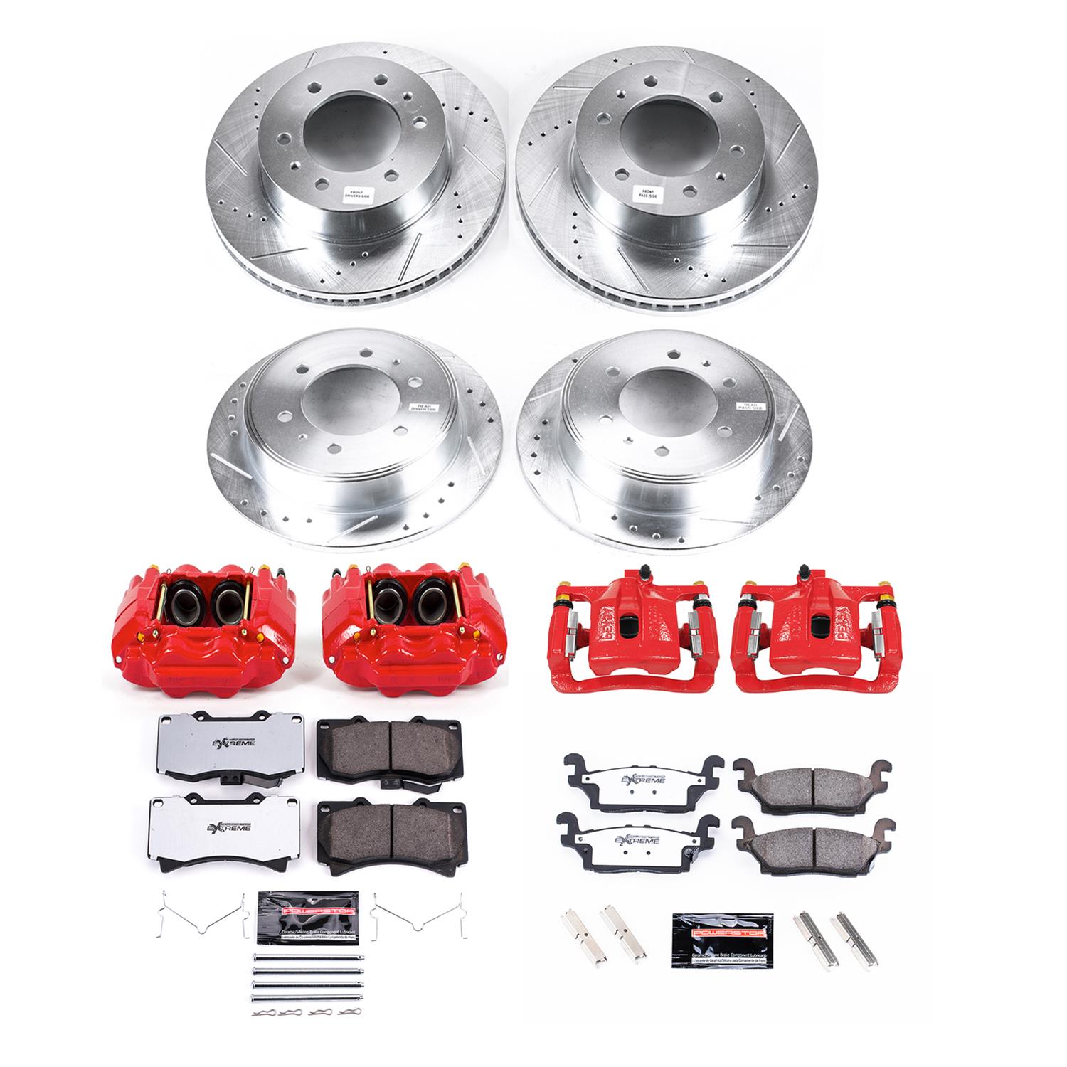 Power Stop 09-10 Hummer H3T Front and Rear Z36 Truck & Tow Kit w/Cals (1x psbS5018, 1x psbK3035-36, 1x psbS5020, 1x psbK3067-36) thumbnail 4