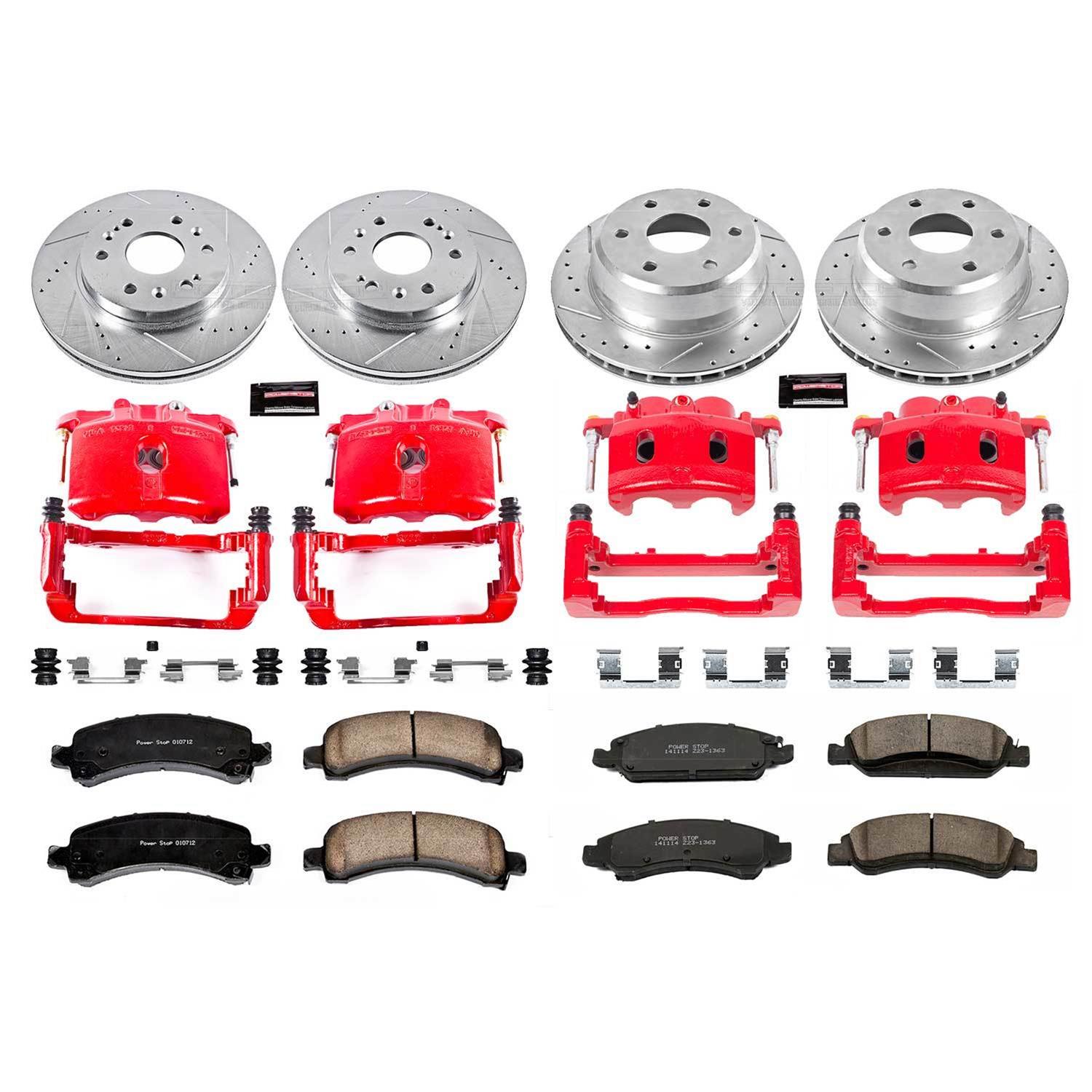 Power Stop 09-14 Chevrolet Express 1500 Front & Rear Z23 Evolution Sport Brake Kit w/Calipers (1x psbS4940, 1x psbK2047, 1x psbK2069, 1x psbS4918A) thumbnail 7