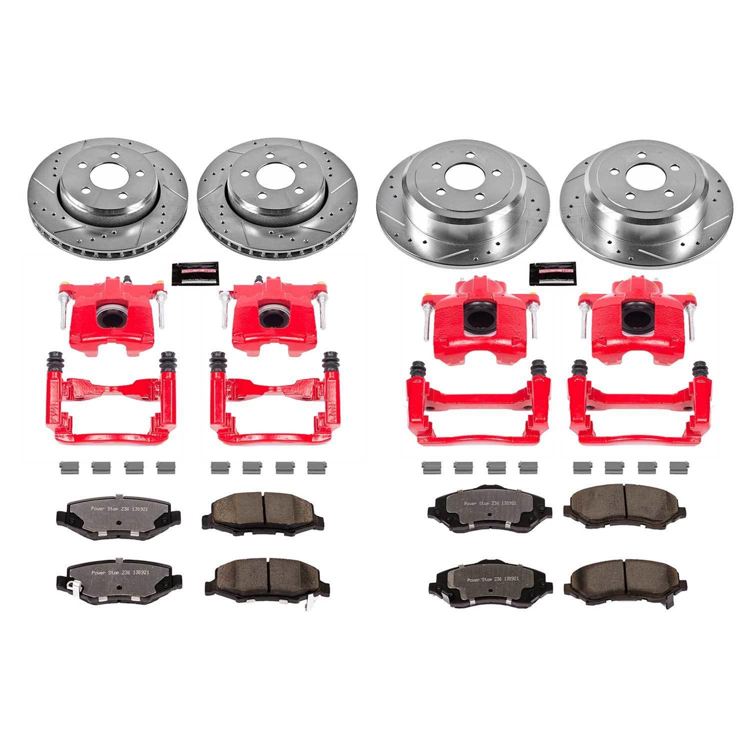 Power Stop 07-11 Dodge Nitro Front & Rear Z36 Truck & Tow Brake Kit w/Calipers (1x psbKC1631-36, 1x psbKC3046A-36) thumbnail 4