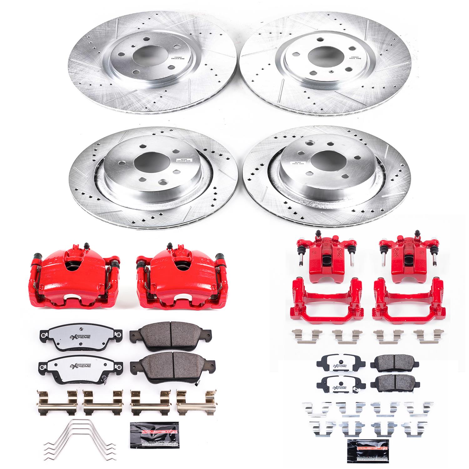 Power Stop 14-15 INFINITI Q60 Front and Rear Z26 Street Kit w/Cals (1x psbK3022-26, 1x psbS3738, 1x psbK2986-26, 1x psbS3702) thumbnail 6