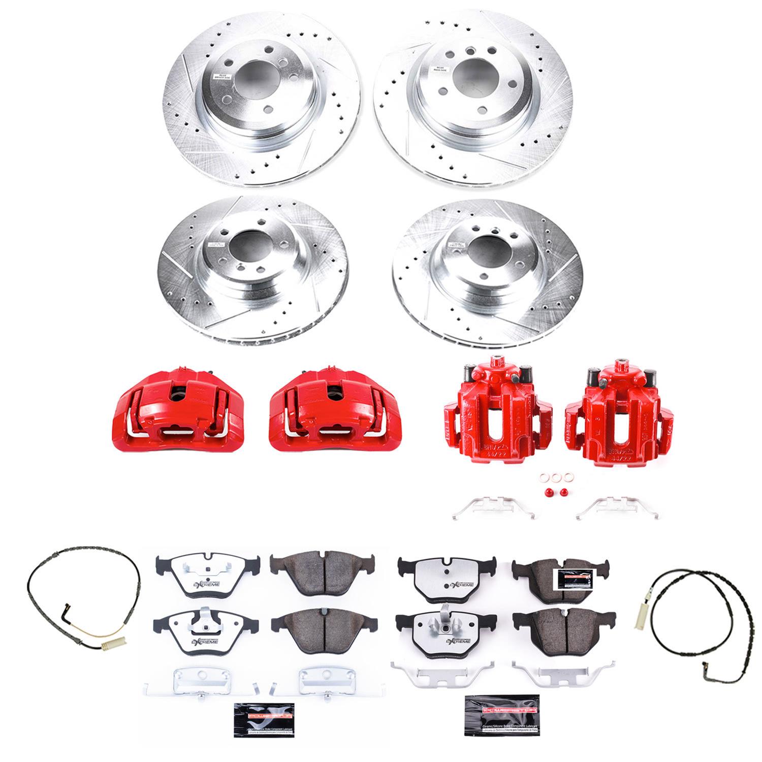 Power Stop 07-08 BMW 335xi Front and Rear Z26 Street Kit w/Cals (1x psbK3015-26, 1x psbK045-26, 1x psbS3328, 1x psbS3334) thumbnail 5