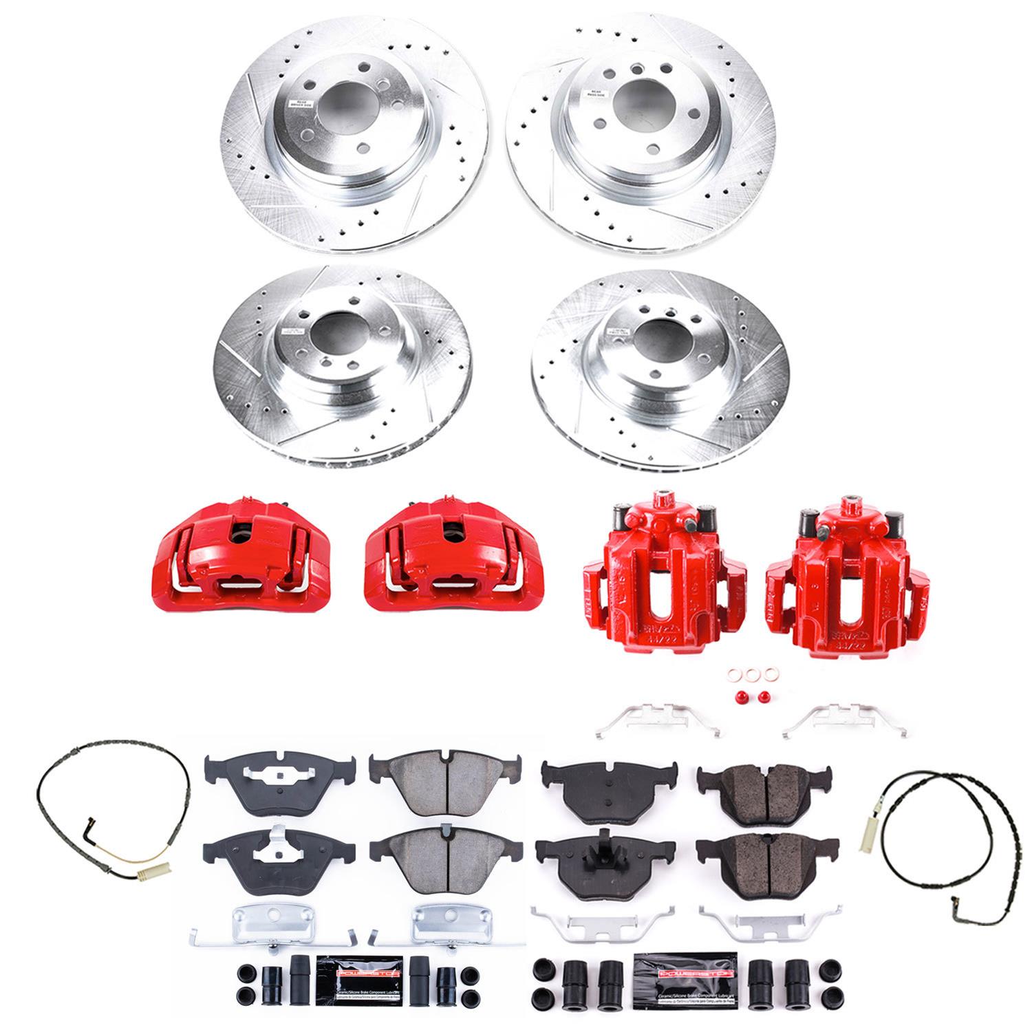 Power Stop 2009 BMW 335i xDrive Front & Rear Z23 Evolution Sport Brake Kit w/Calipers (1x psbK3015, 1x psbK045, 1x psbS3328, 1x psbS3334) thumbnail 8