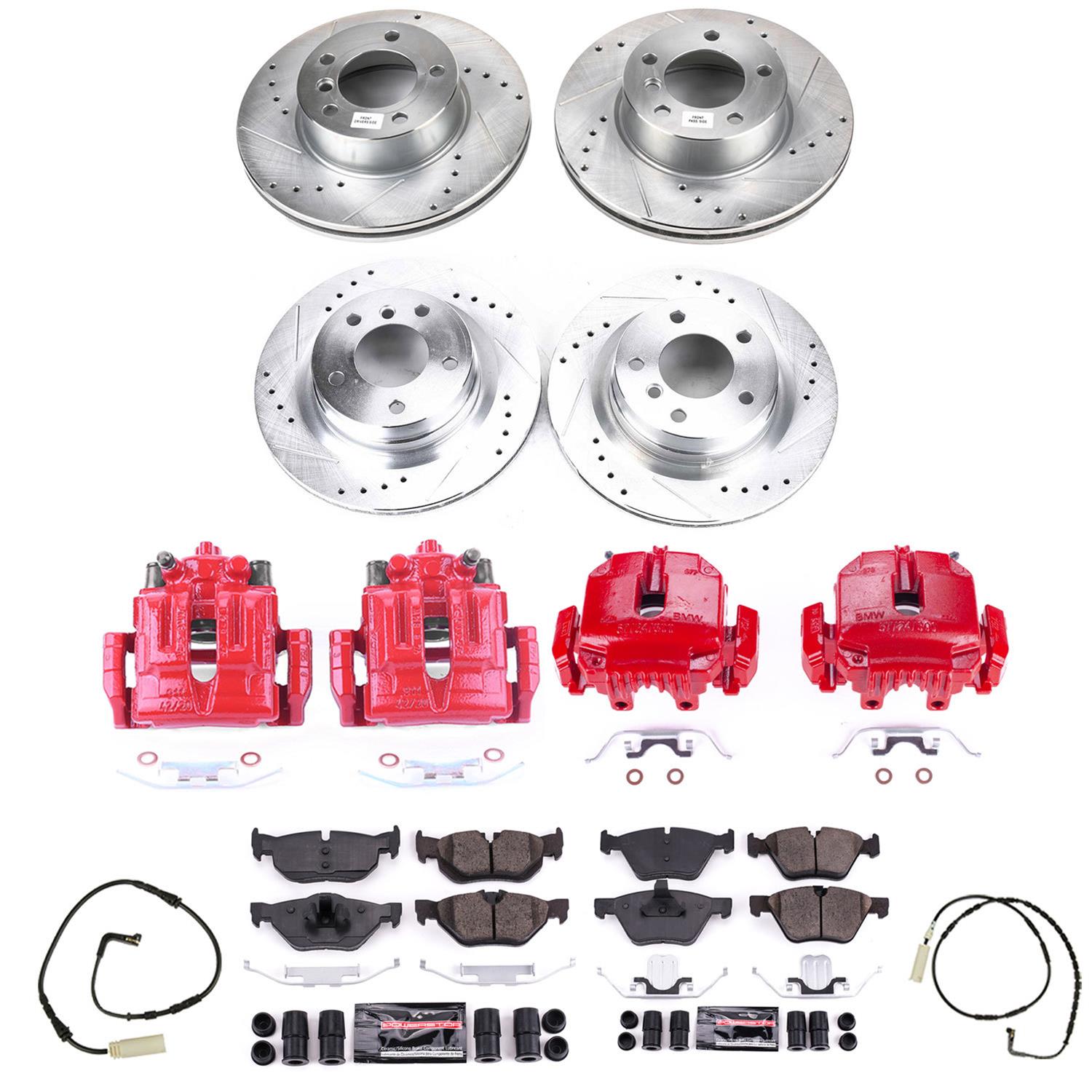 Power Stop 2006 BMW 325i Front & Rear Z23 Evolution Sport Brake Kit w/Calipers (1x psbS3242, 1x psbK044, 1x psbK3087, 1x psbS3226) thumbnail 6