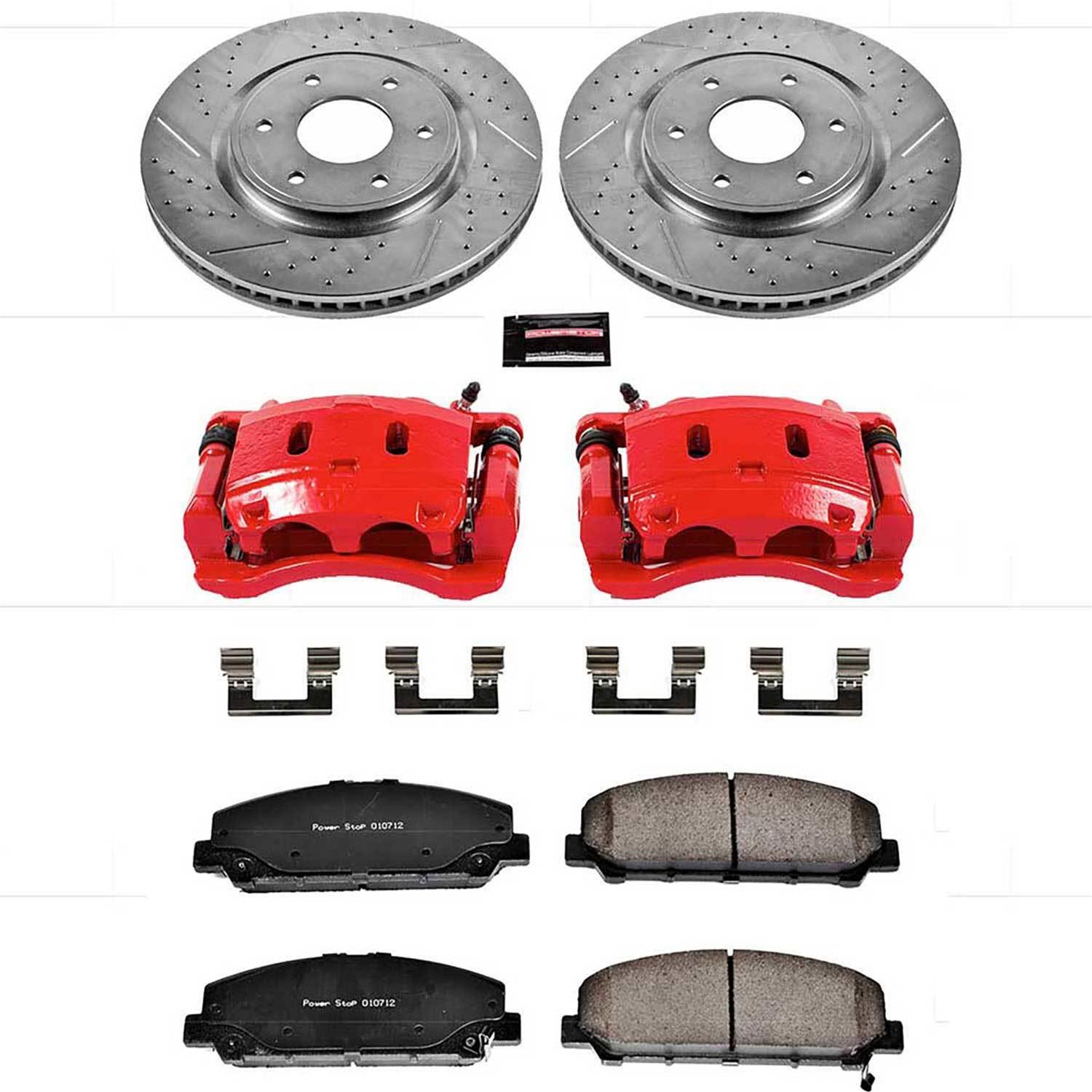 Power Stop 06-07 Infiniti QX56 Front Z23 Evolution Sport Brake Kit w/Calipers (1x psbS3338, 1x psbK2909) thumbnail 9