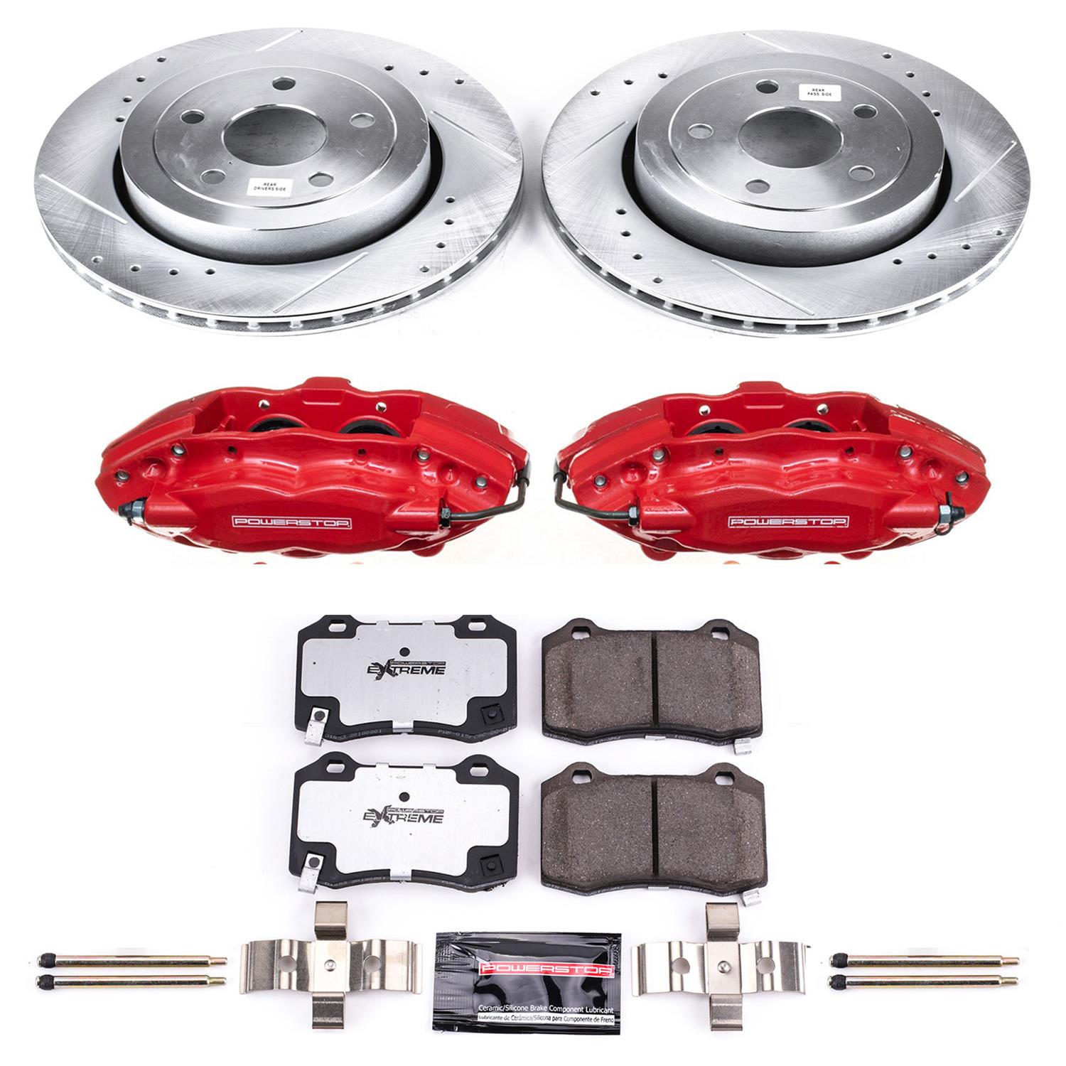 Power Stop 06-10 Jeep Grand Cherokee Rear Z26 Street Kit w/Cals (1x psbS5084, 1x psbK2949-26) thumbnail 6