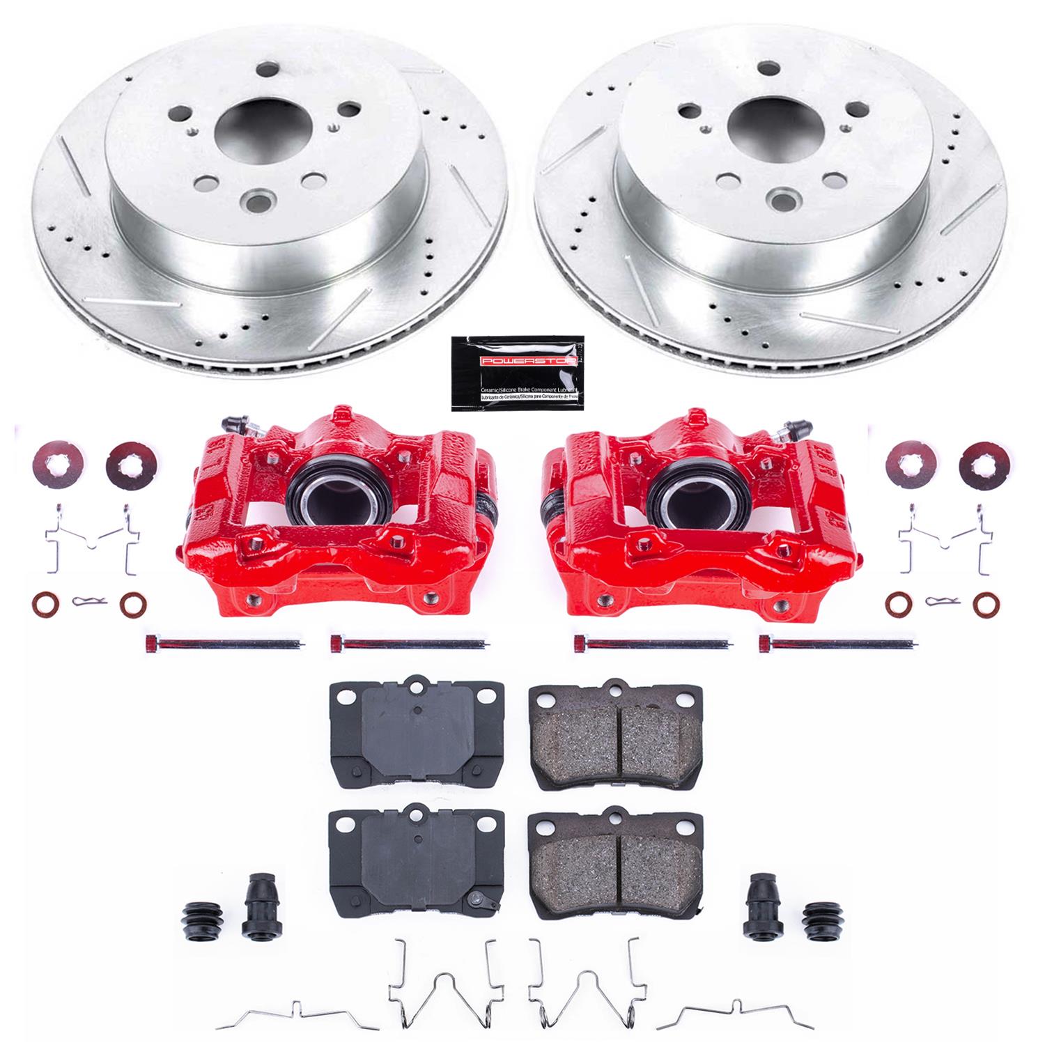 Power Stop 2006 Lexus GS300 Rear Z23 Evolution Sport Brake Kit w/Calipers (1x psbS3406, 1x psbK2977) thumbnail 7
