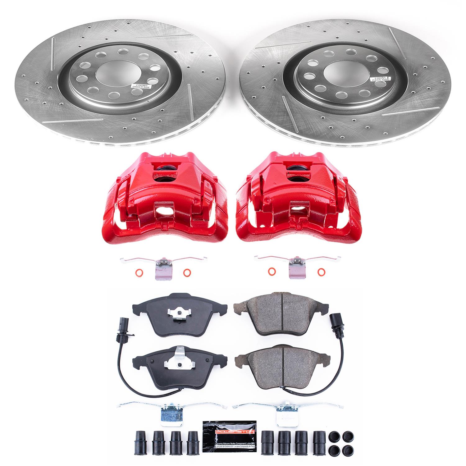 Power Stop 05-06 Audi A4 Front Z23 Evolution Sport Brake Kit w/Calipers (1x psbS3246, 1x psbK2990) thumbnail 7