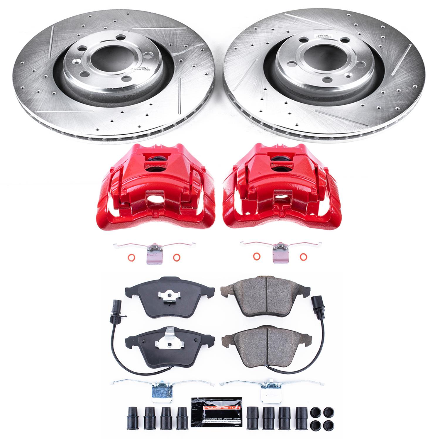 Power Stop 06-11 Audi A6 Front Z23 Evolution Sport Brake Kit w/Calipers (1x psbK2993, 1x psbS3246) thumbnail 6