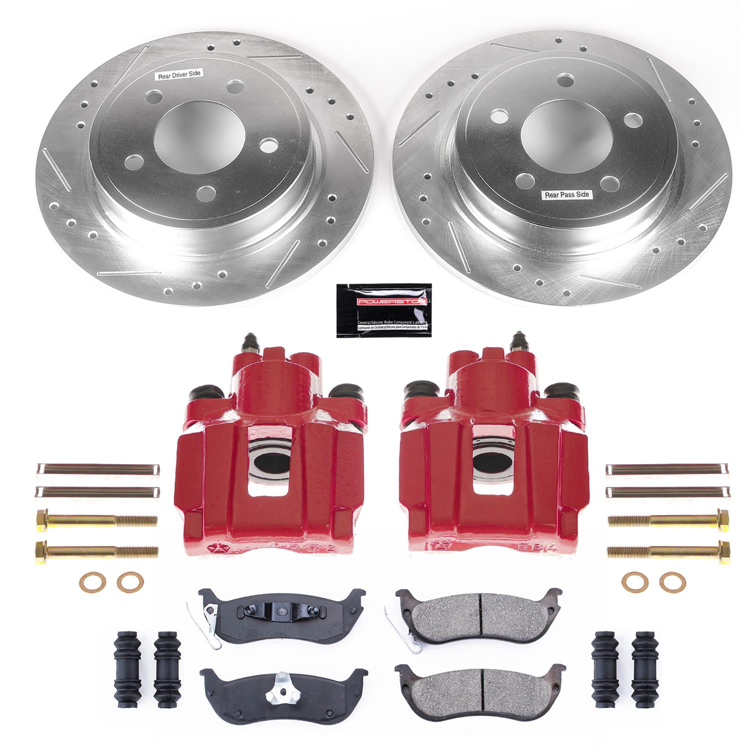 Power Stop 04-08 Chrysler Pacifica Rear Z23 Evolution Sport Brake Kit w/Calipers (1x psbS4914, 1x psbK3020) thumbnail 5