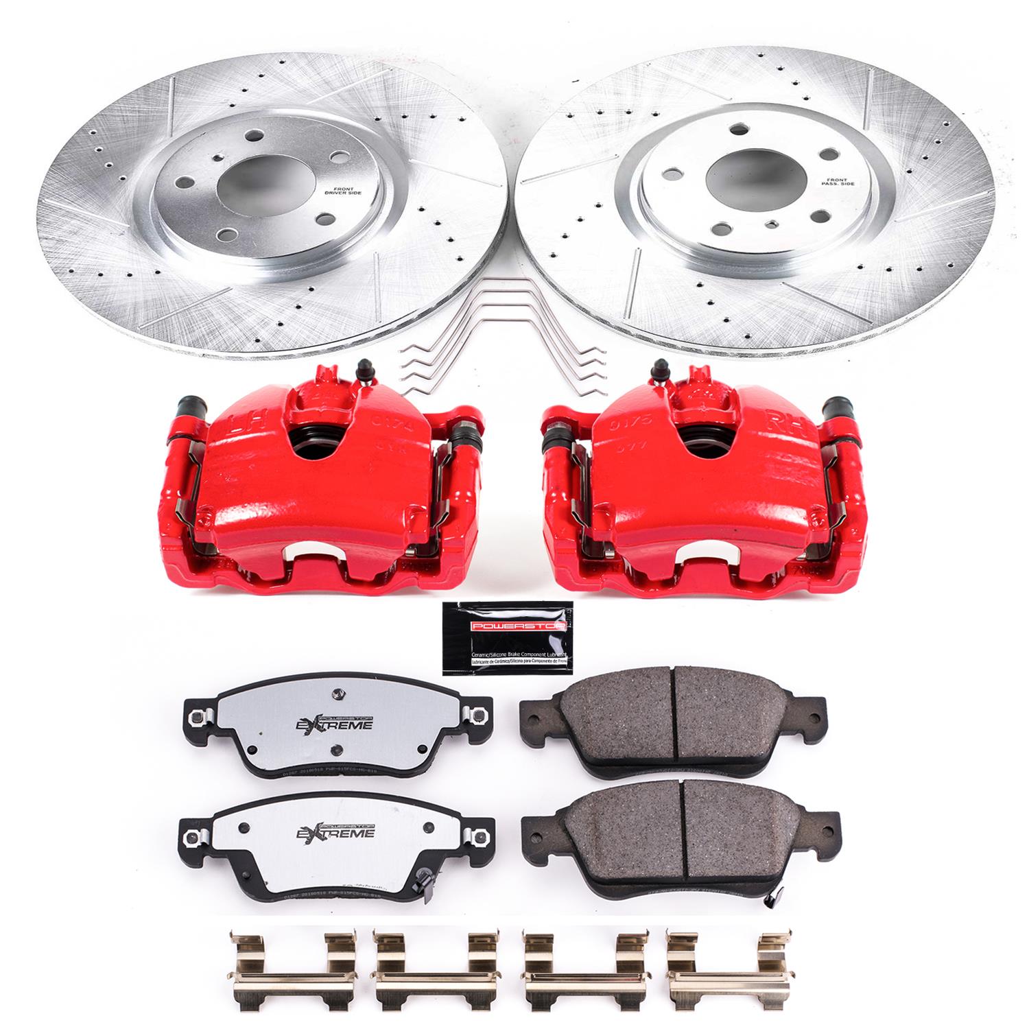 Power Stop 14-15 Infiniti Q60 Front Z26 Street Kit w/Cals (1x psbK3022-26, 1x psbS3702) thumbnail 7