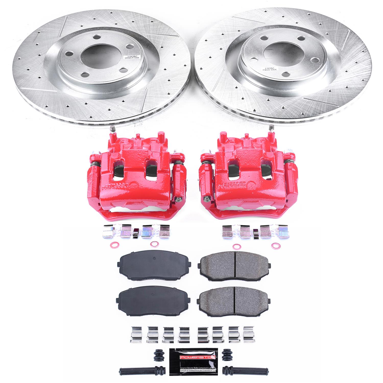 Power Stop 07-15 Ford Edge Front Z23 Evolution Sport Brake Kit w/Calipers (1x psbK3057, 1x psbS5026A) thumbnail 7