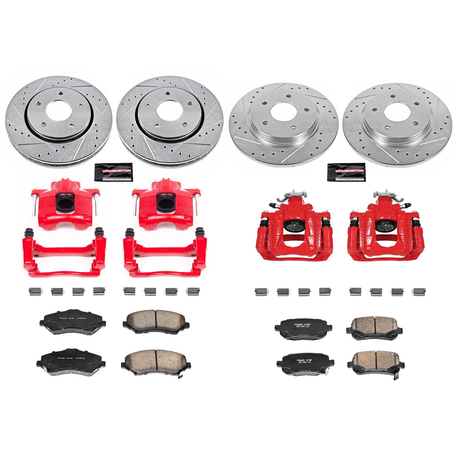 Power Stop 08-12 Chrysler Town & Country Front & Rear Z23 Evolution Sport Brake Kit w/Calipers (1x psbK4569, 1x psbK3118, 1x psbS5044, 1x psbS5080) thumbnail 8
