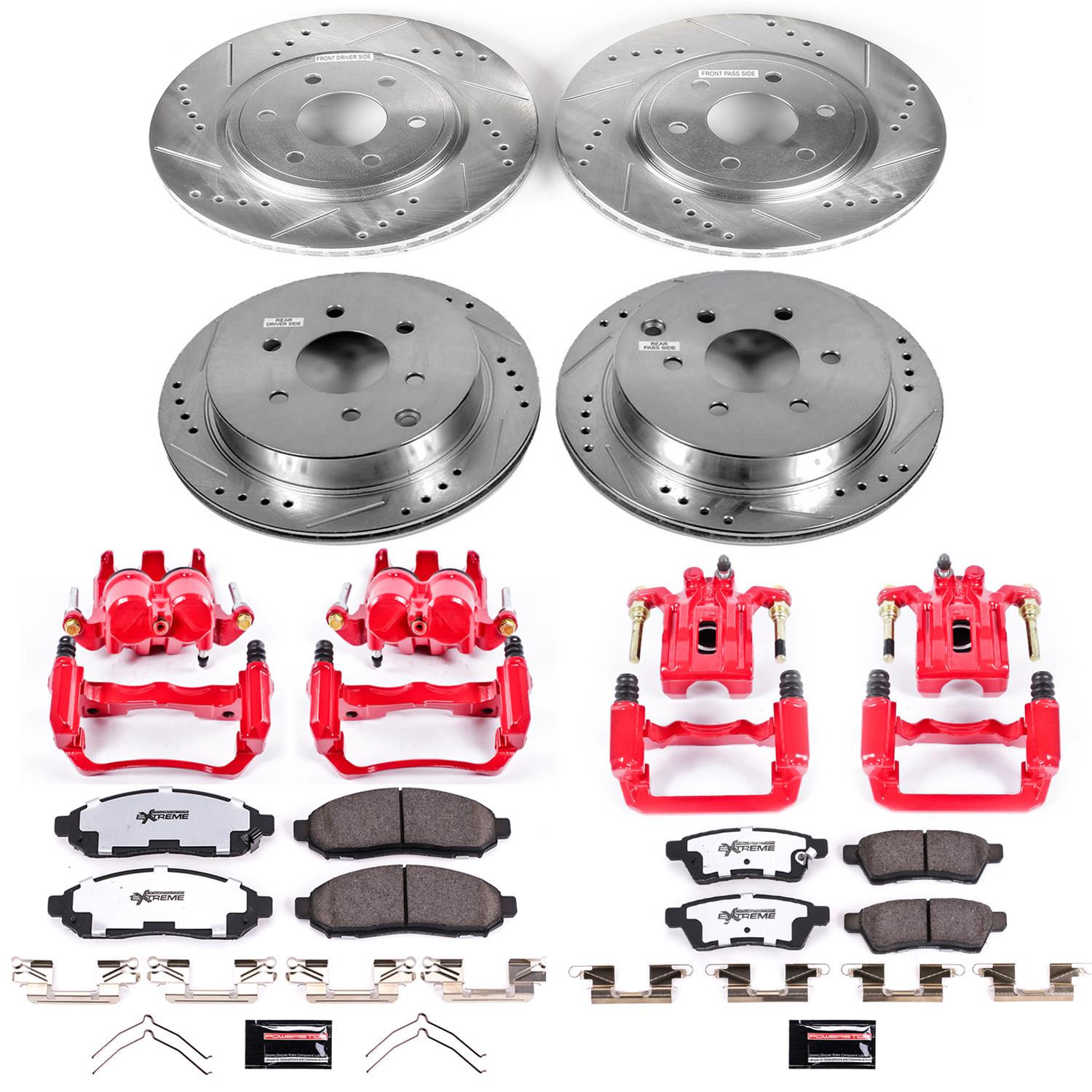 Power Stop 09-12 Suzuki Equator Front and Rear Z36 Truck & Tow Kit w/Cals (1x psbS2994, 1x psbS3122A, 1x psbK4621-36, 1x psbK142-36) thumbnail 6