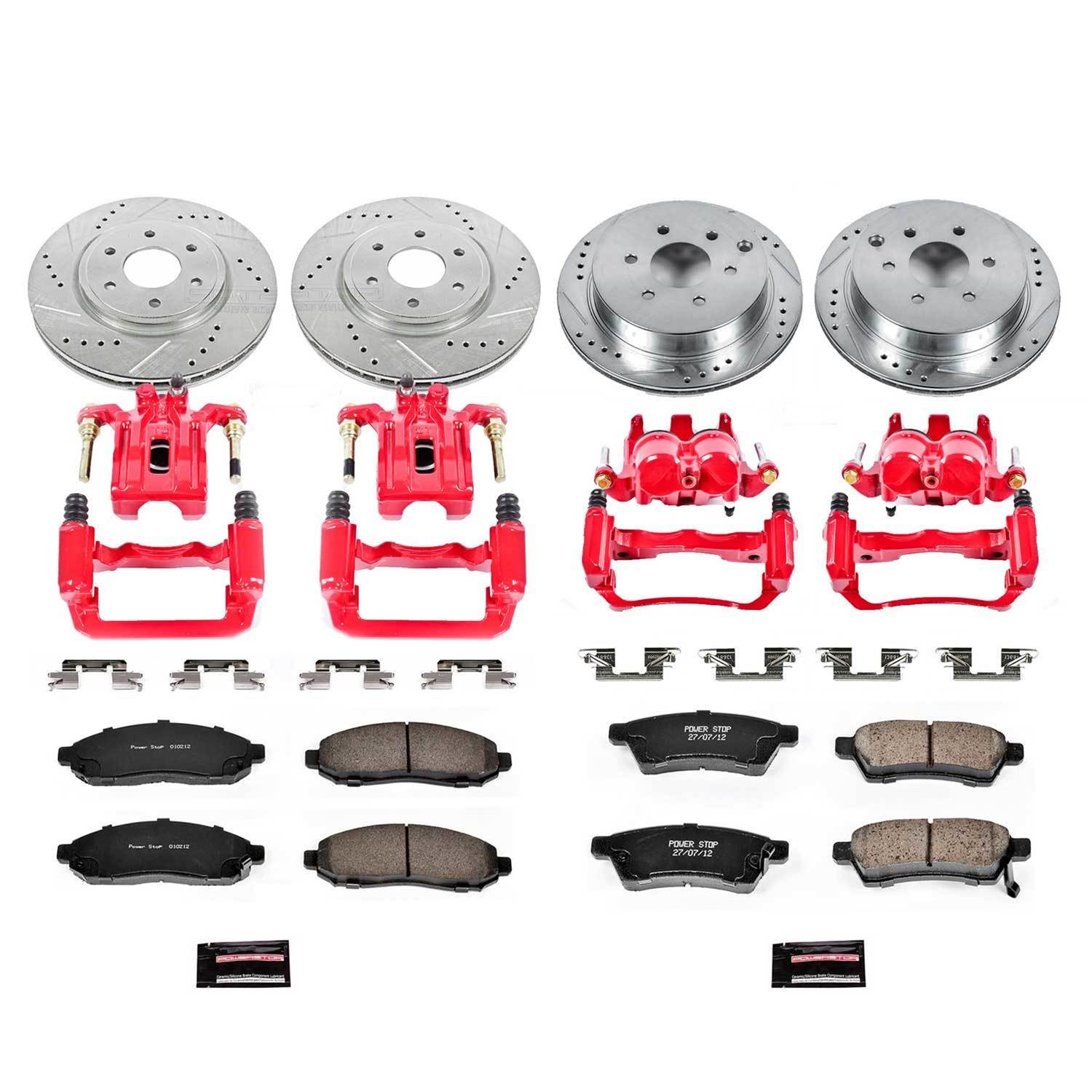 Power Stop 05-18 Nissan Frontier Front & Rear Z23 Evolution Sport Brake Kit w/Calipers (1x psbK142, 1x psbS2994, 1x psbK4621, 1x psbS3122A) thumbnail 2