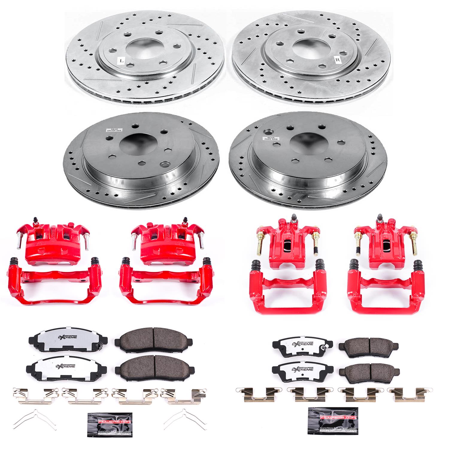 Power Stop 05-18 Nissan Frontier Front & Rear Z36 Truck & Tow Brake Kit w/Calipers (1x psbKC4611-36, 1x psbKC4621-36) thumbnail 7