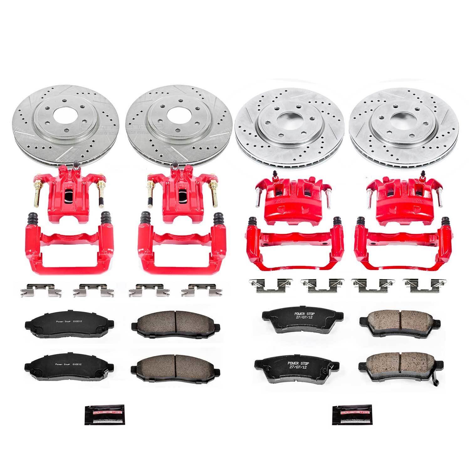 Power Stop 05-18 Nissan Frontier Front & Rear Z23 Evolution Sport Brake Kit w/Calipers (1x psbS2994, 1x psbK4611, 1x psbK4621, 1x psbS3122) thumbnail 7