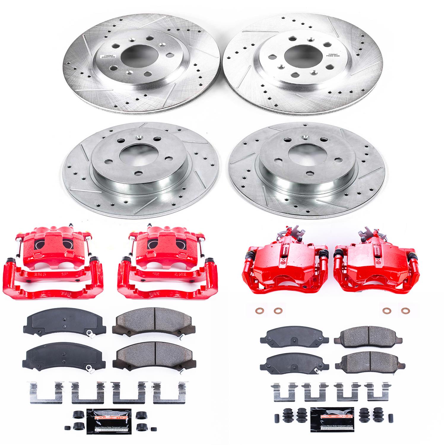 Power Stop 06-11 Buick Lucerne Front & Rear Z23 Evolution Sport Brake Kit w/Calipers (1x psbS4988, 1x psbS5014, 1x psbK4658, 1x psbK1437) thumbnail 5