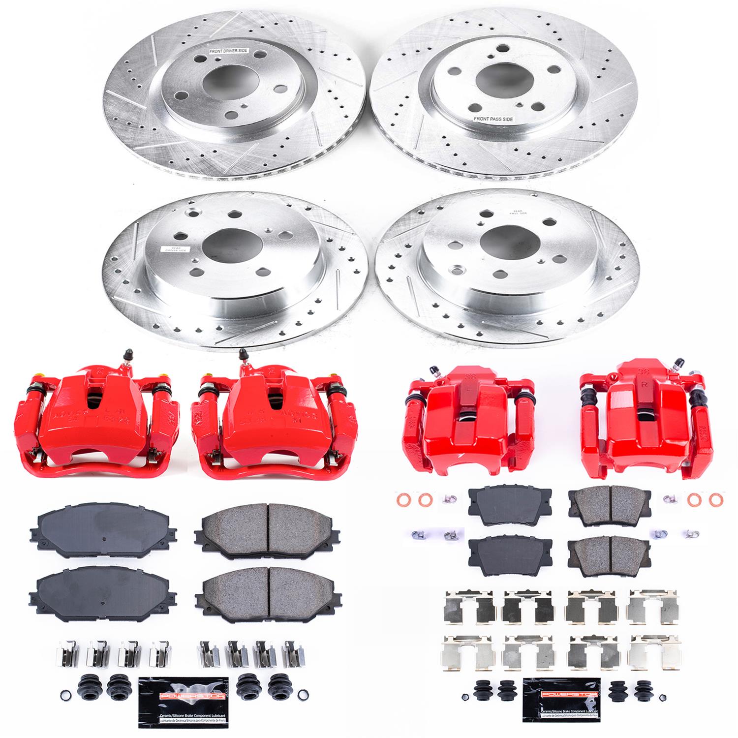 Power Stop 11-18 Toyota RAV4 Front & Rear Z23 Evolution Sport Brake Kit w/Calipers (1x psbS3194, 1x psbS7049, 1x psbK3054, 1x psbK4671) thumbnail 2