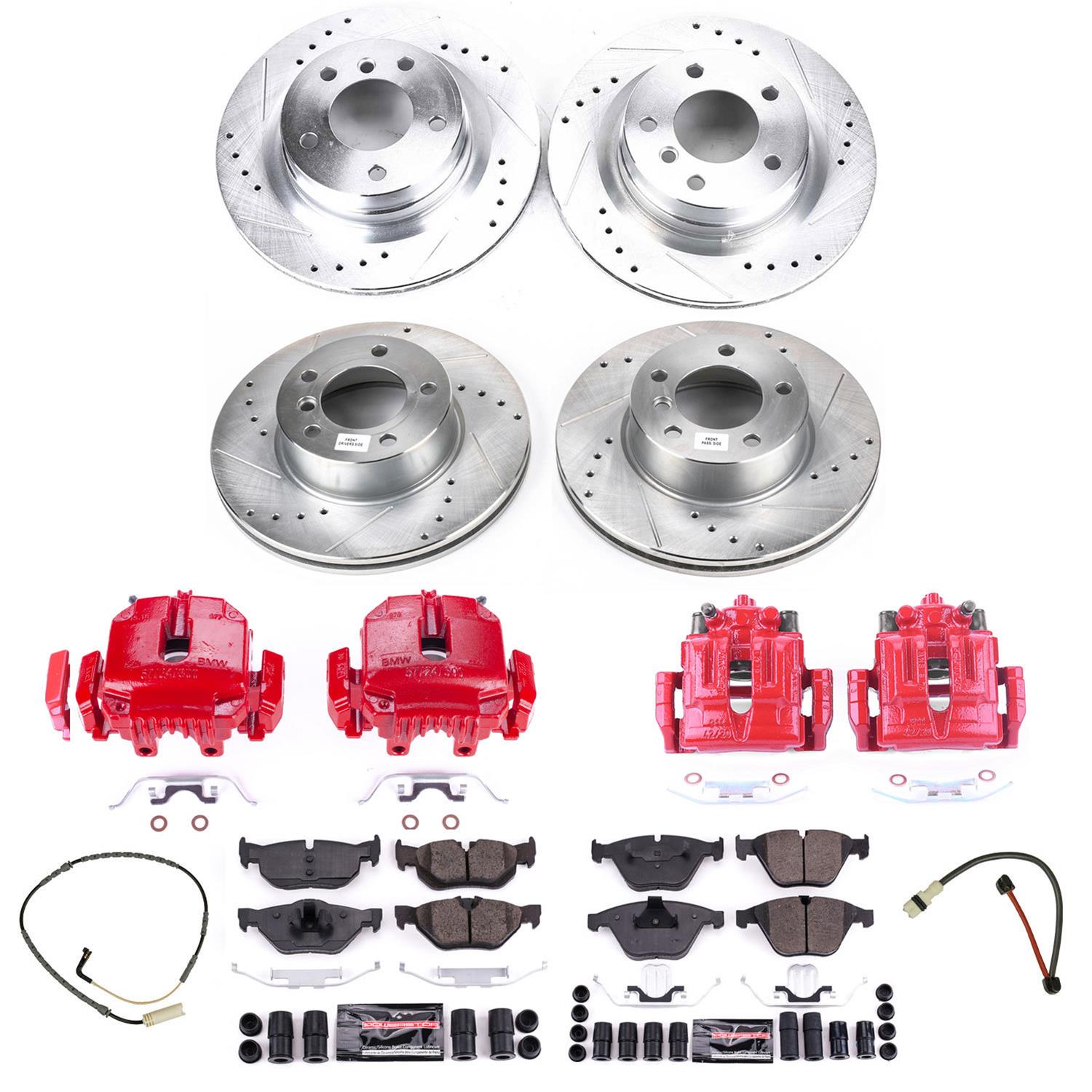 Power Stop 2007 BMW 328i Front & Rear Z23 Evolution Sport Brake Kit w/Calipers (1x psbK3002, 1x psbS3242, 1x psbS3226, 1x psbK4590) thumbnail 5