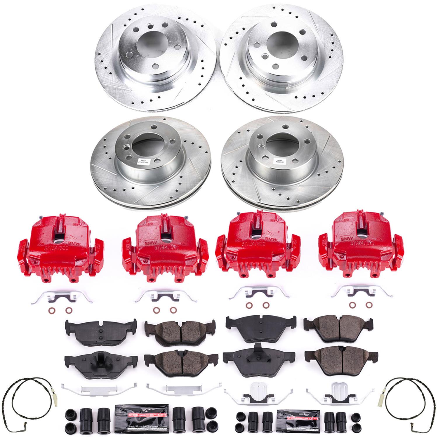 Power Stop 2007 BMW 328i Front & Rear Z23 Evolution Sport Brake Kit w/Calipers (1x psbS3242, 1x psbK044, 1x psbS3226, 1x psbK4590) thumbnail 5
