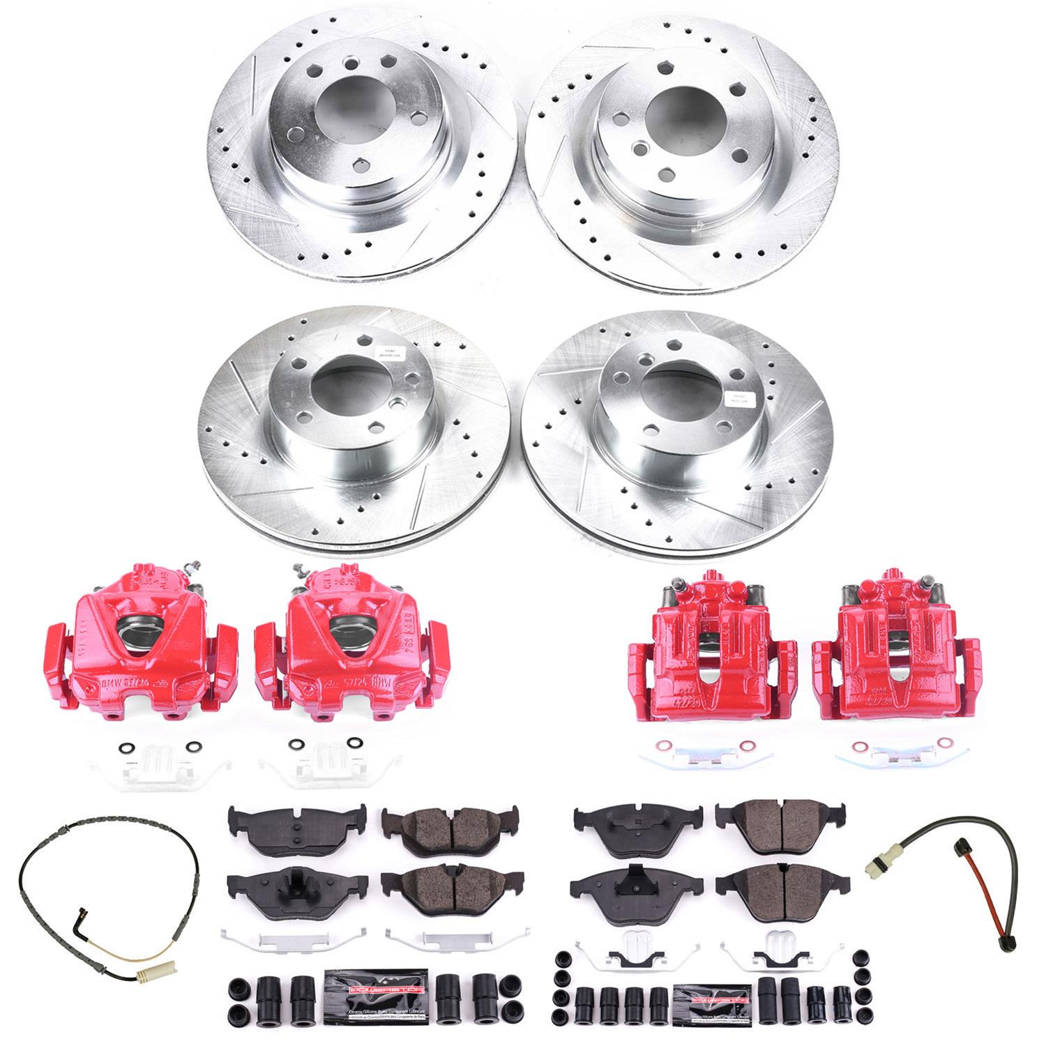 Power Stop 08-10 BMW 328i Front & Rear Z23 Evolution Sport Brake Kit w/Calipers (1x psbS3360, 1x psbK044, 1x psbS3226, 1x psbK4677) thumbnail 5