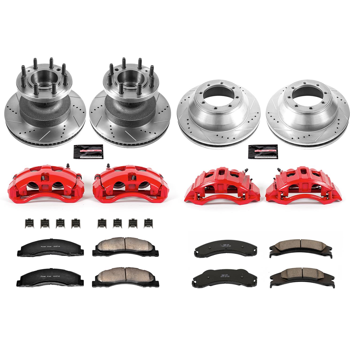 Power Stop 08-19 Ford E-350 Super Duty Front & Rear Z23 Evolution Kit w/Cals (Bundled Kit) thumbnail 9