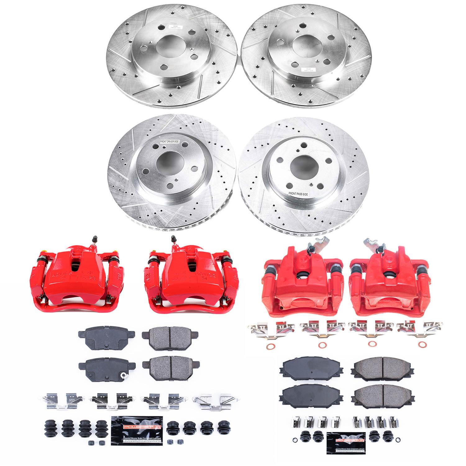 Power Stop 09-10 Pontiac Vibe Front & Rear Z23 Evolution Sport Brake Kit w/Calipers (1x psbS3194, 1x psbK4737, 1x psbK3054, 1x psbS6128) thumbnail 5