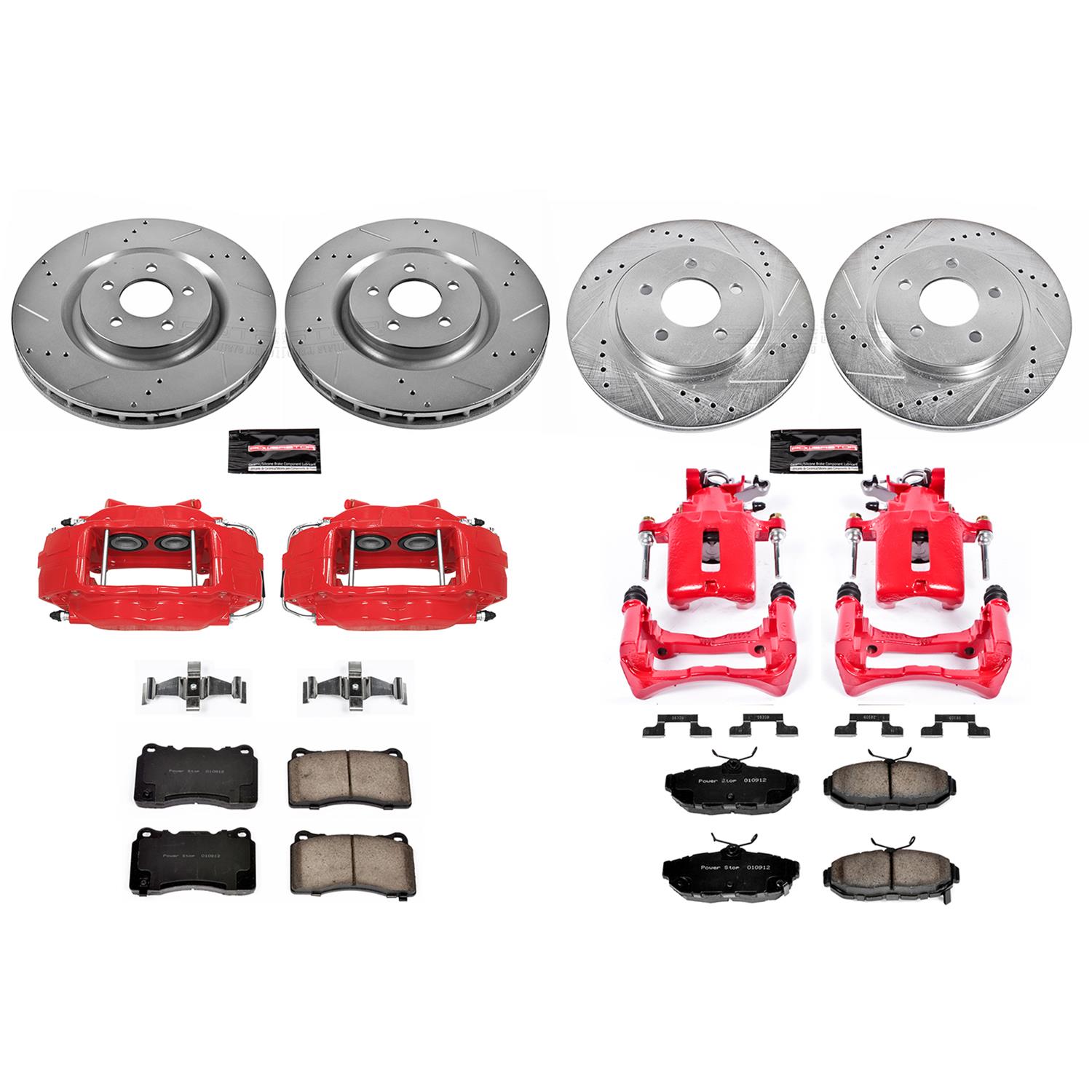 Power Stop 11-14 Ford Mustang Front & Rear Z23 Evolution Sport Brake Kit w/Calipers (1x psbS4926, 1x psbK4547, 1x psbS5128, 1x psbK4749) thumbnail 2