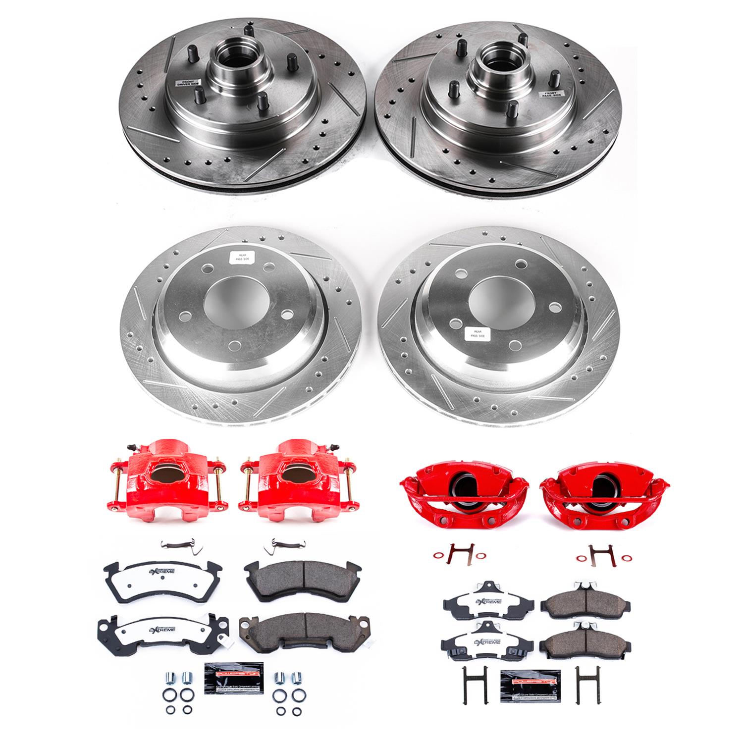 人気ブランドの新作 PowerStop KC4338-26 PowerStop Z26 Street Warrior Brake パーツ
