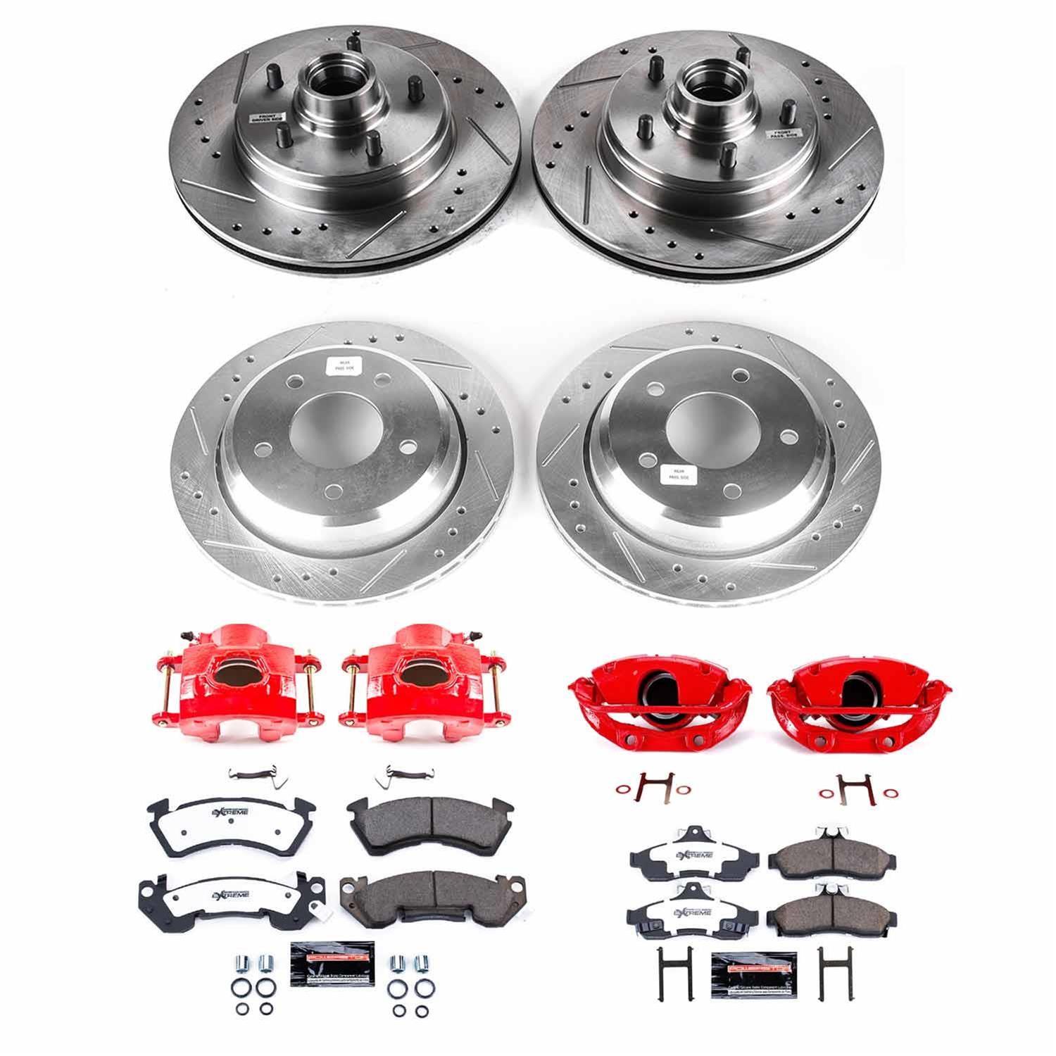 Power Stop KC433826 Power Stop Z26 Street Warrior Brake Upgrade Kits