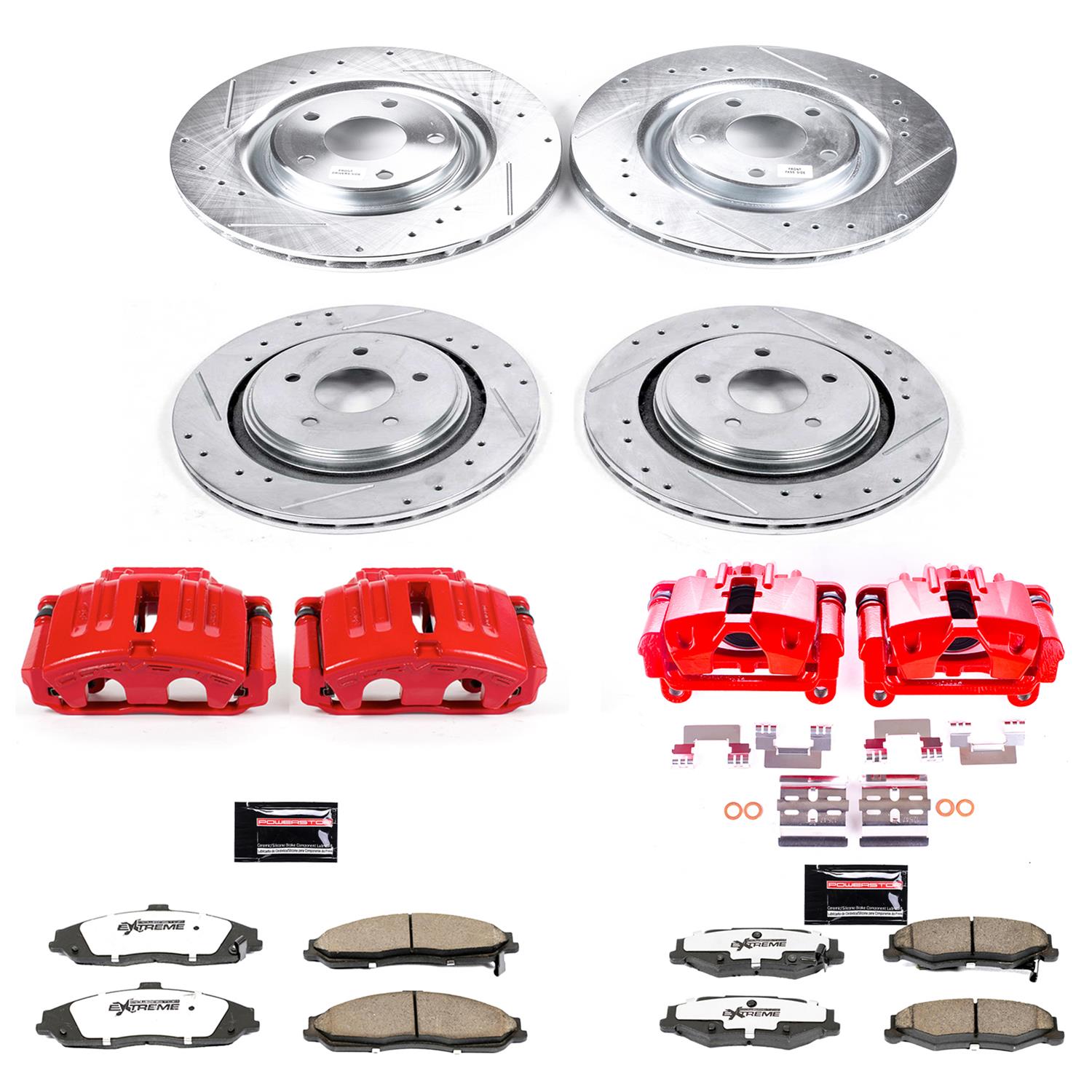 Power Stop 05-13 Chevrolet Corvette Front and Rear Z26 Street Kit w/Cals (1x psbK5158-26, 1x psbS5036, 1x psbK5159-26, 1x psbS5006A) thumbnail 8