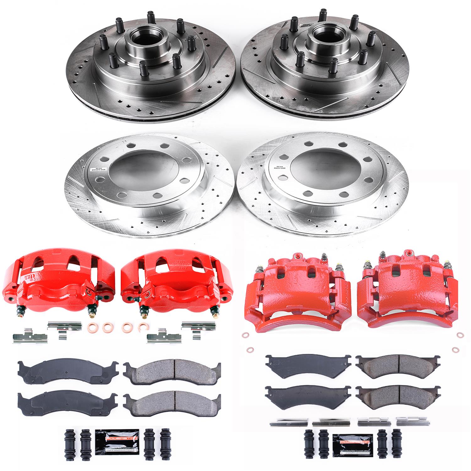 Power Stop 2007 Ford E-1500 Front & Rear Z23 Evolution Kit w/Calipers (Bundled Kit) thumbnail 4