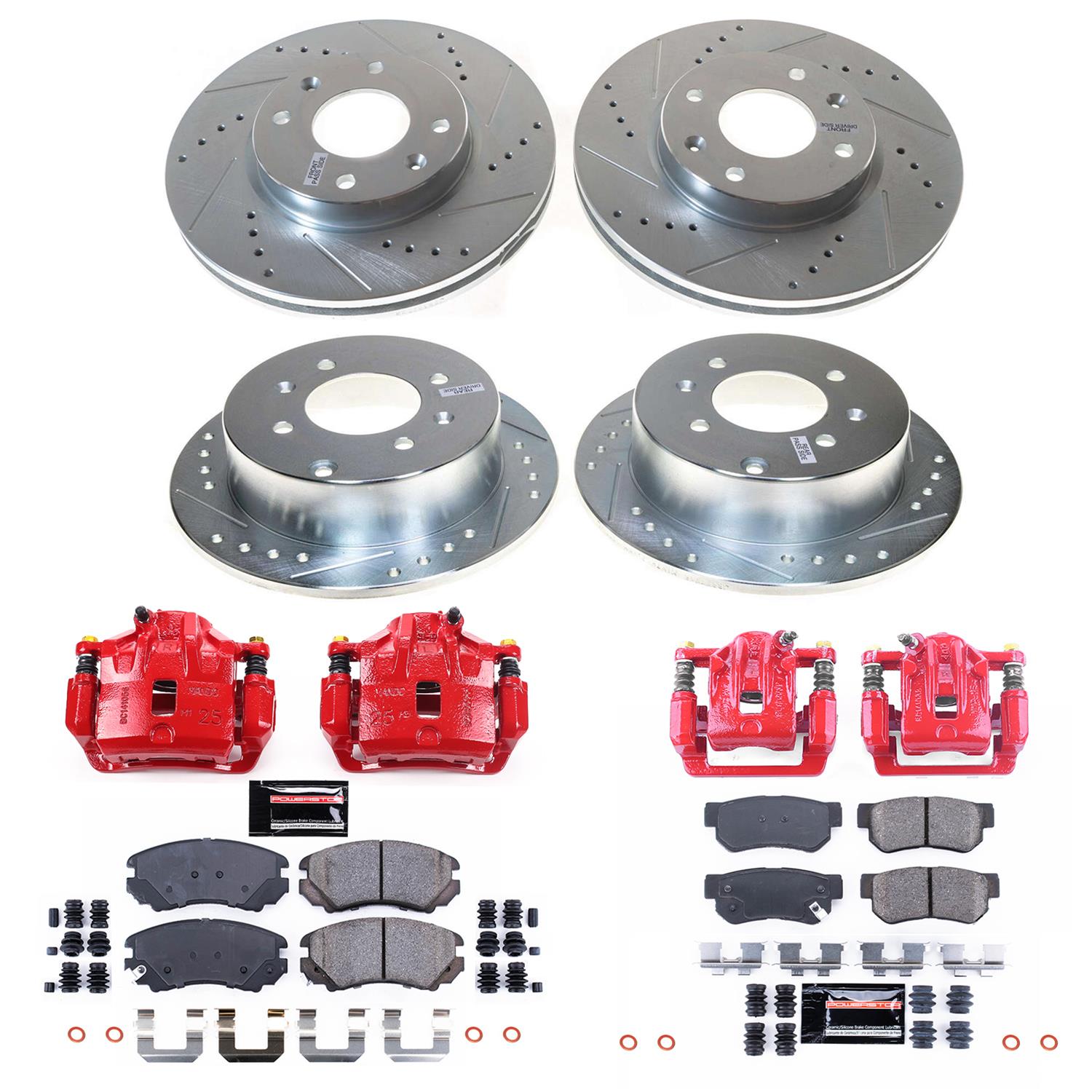 Power Stop 02-06 Kia Optima Front and Rear Z23 Evolution Kit w/Caliper (1x psbS2704, 1x psbS2832, 1x psbK5212, 1x psbK5290) thumbnail 2
